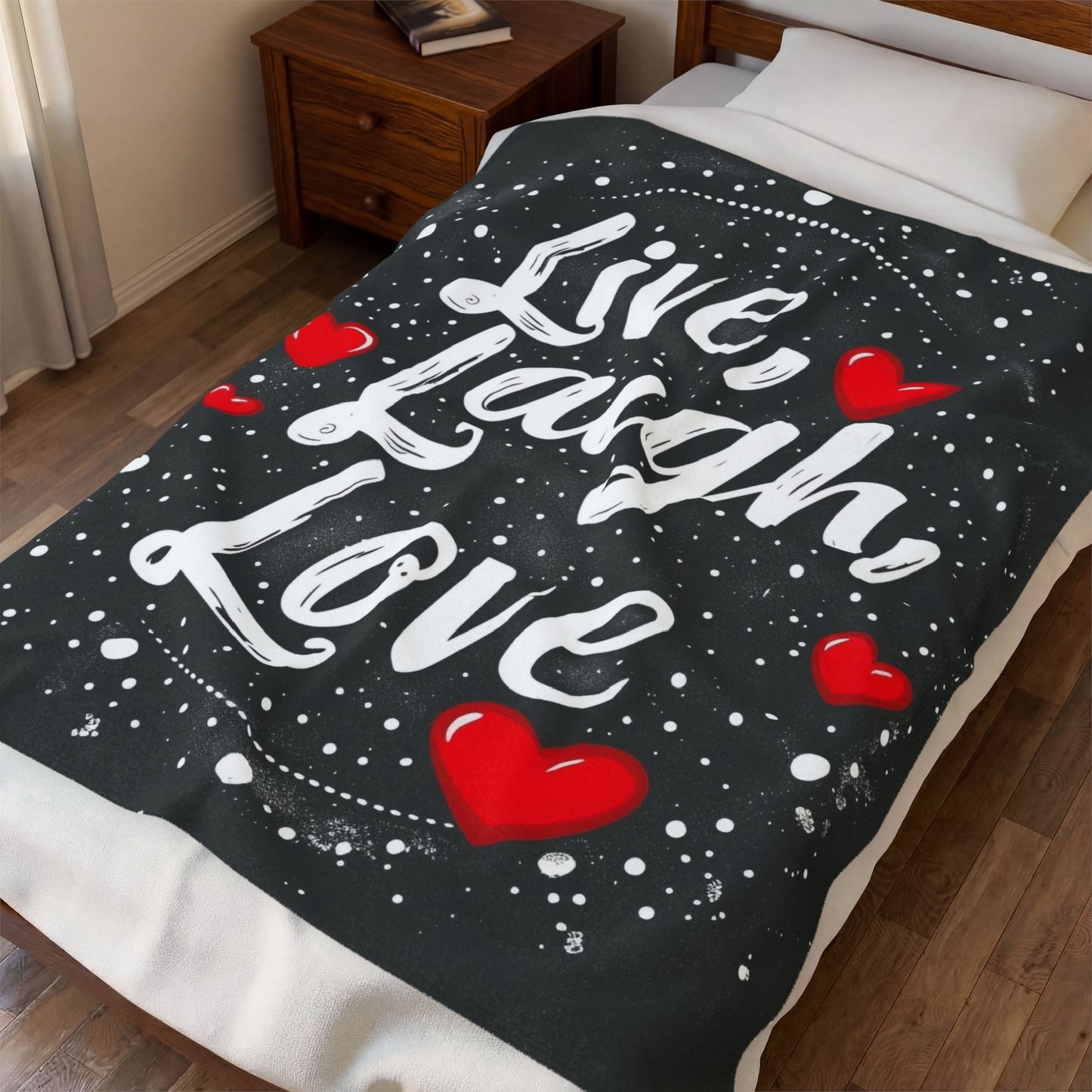 Live, Laugh, Love Design, Soft Throw