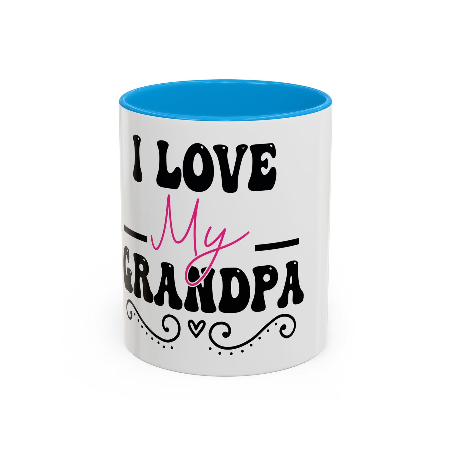 Colorful Grandpa Mug, Ceramic Coffee Cup, Gift for Grandpa, Father's Day Present, Personalized Mug, Family Gatherings
