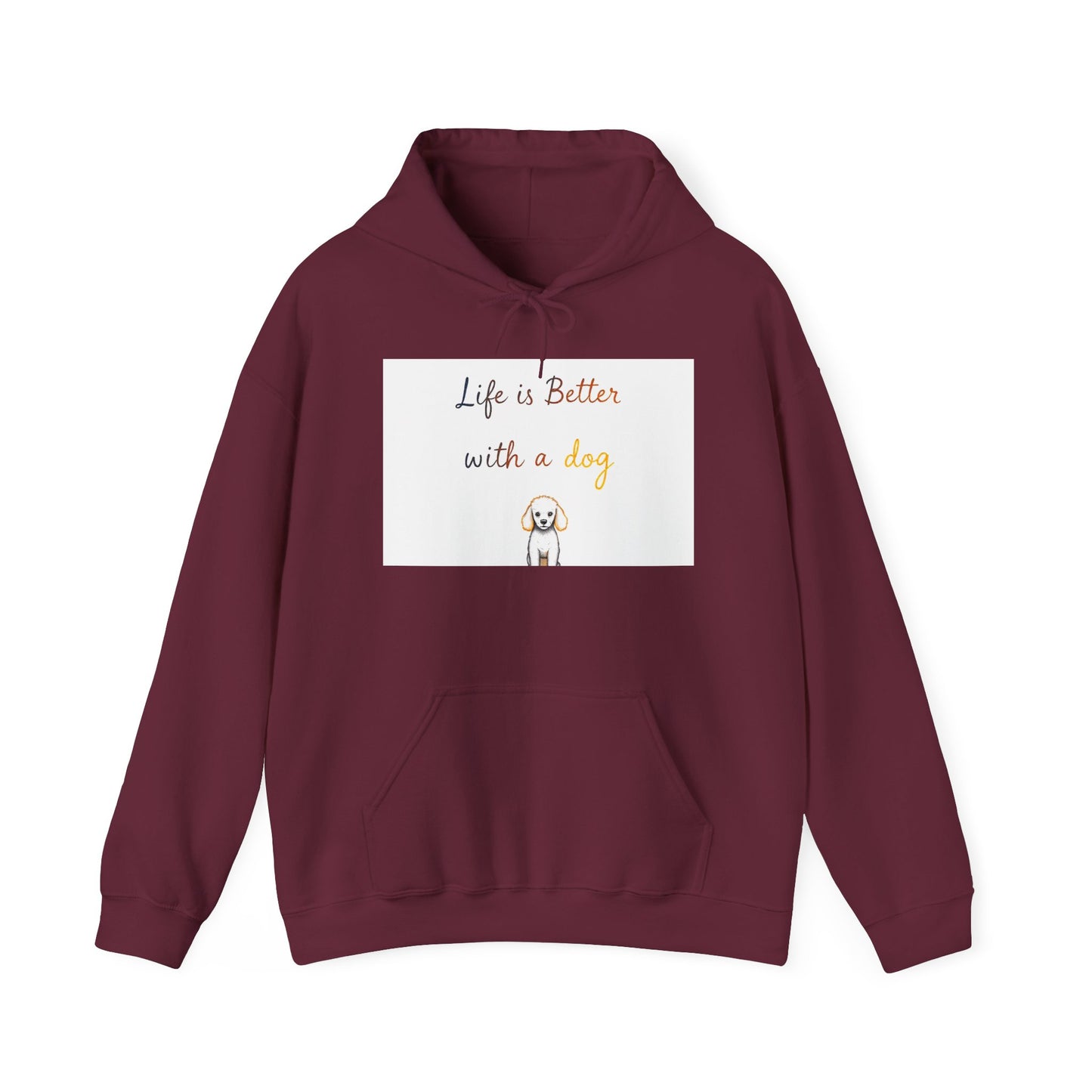 Life is Better with a Dog Hoodie - Unisex Sweatshirt for Dog Lovers, Cozy Gift for Pet Owners, Dog-Themed Apparel, Cute Dog Design, [...]