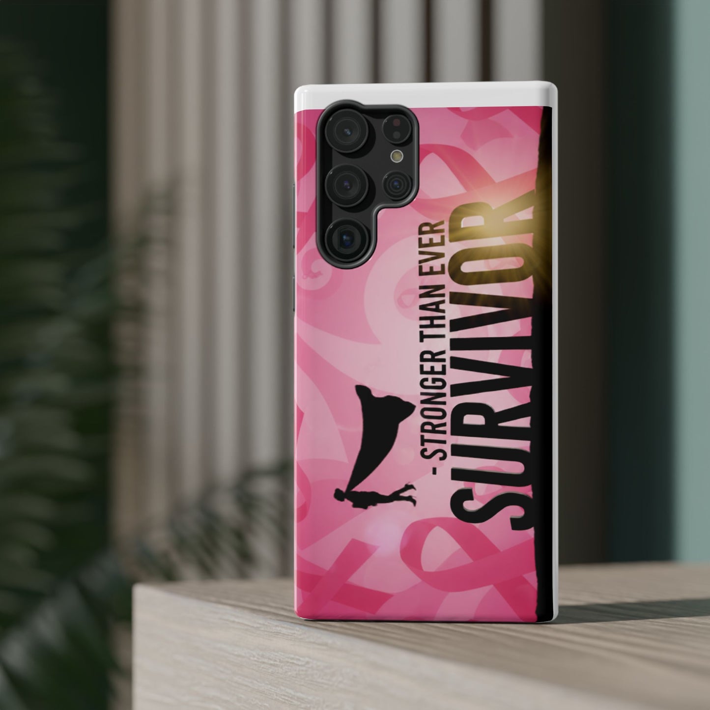 Survivor Impact-Resistant Phone Cases - Empowering, Stronger Than Ever, Gift for Fighters, Resilience Decor, Phone Protection