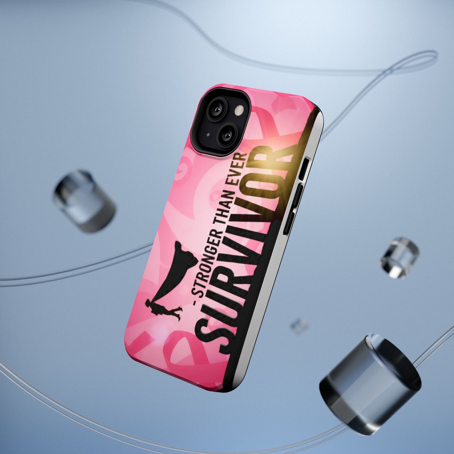 Survivor Impact-Resistant Phone Cases - Empowering, Stronger Than Ever, Gift for Fighters, Resilience Decor, Phone Protection