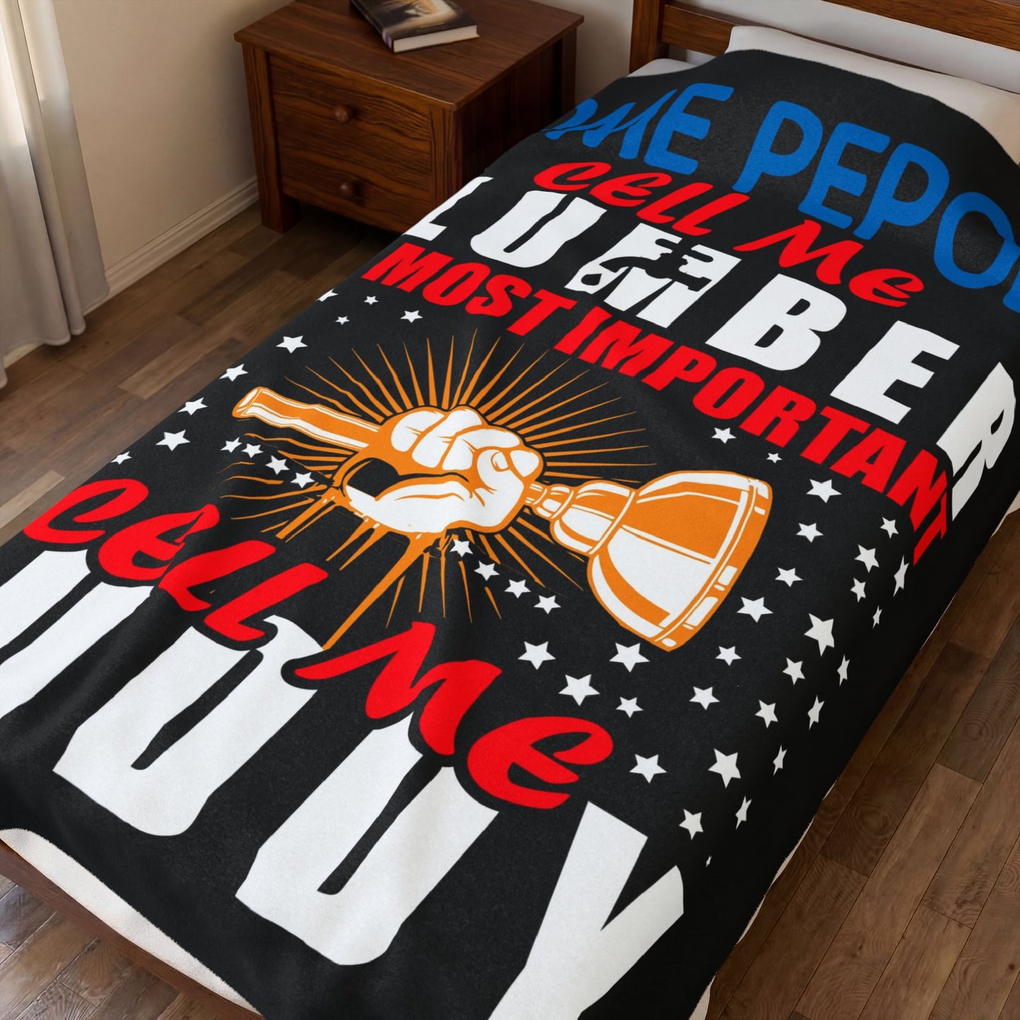 Plumber Motivational Plush Blanket