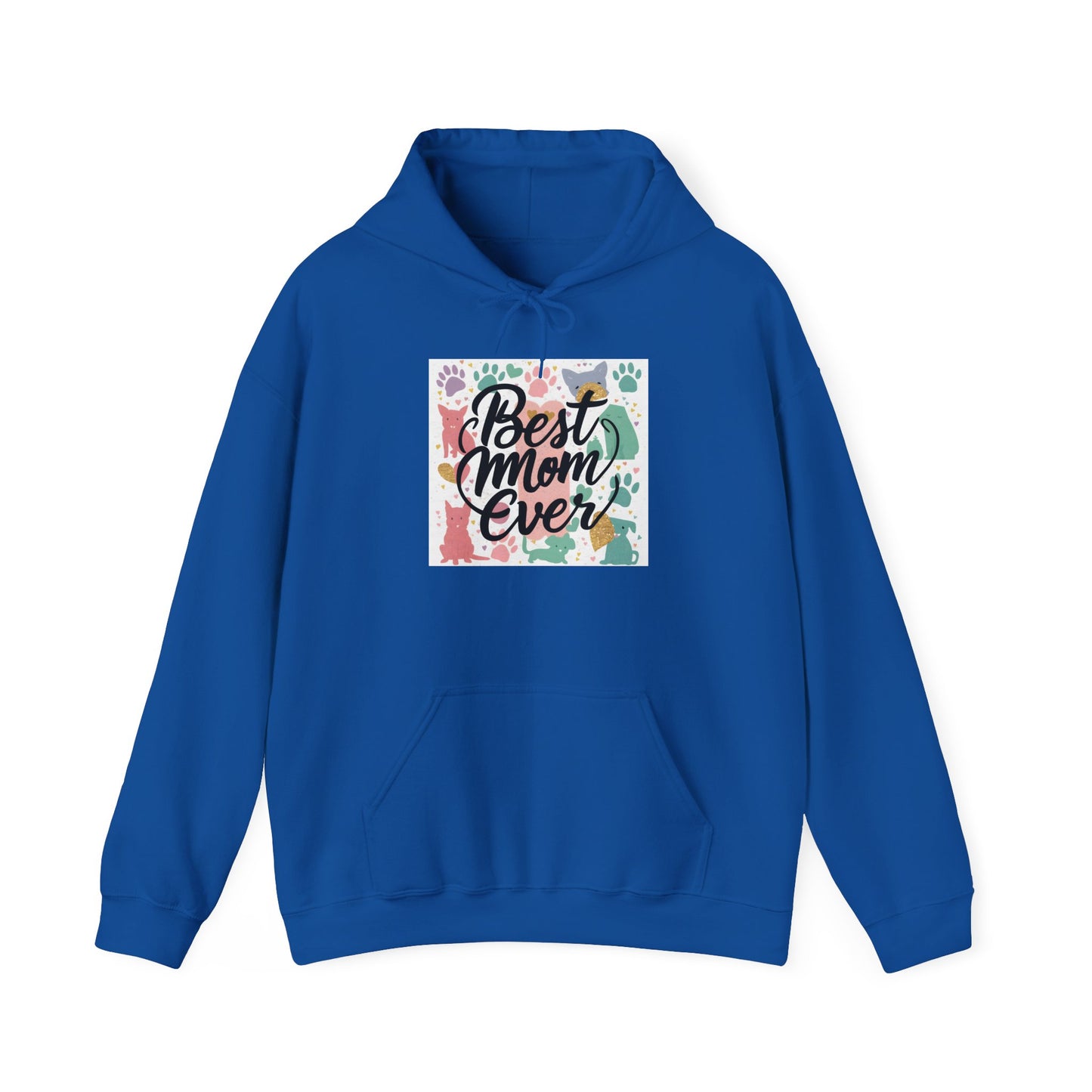 Best Mom Ever Hooded Sweatshirt - Cozy Unisex Gift for Pet Lovers, Mother's Day, Birthdays, Animal Lovers Apparel, Warm Casual Wear