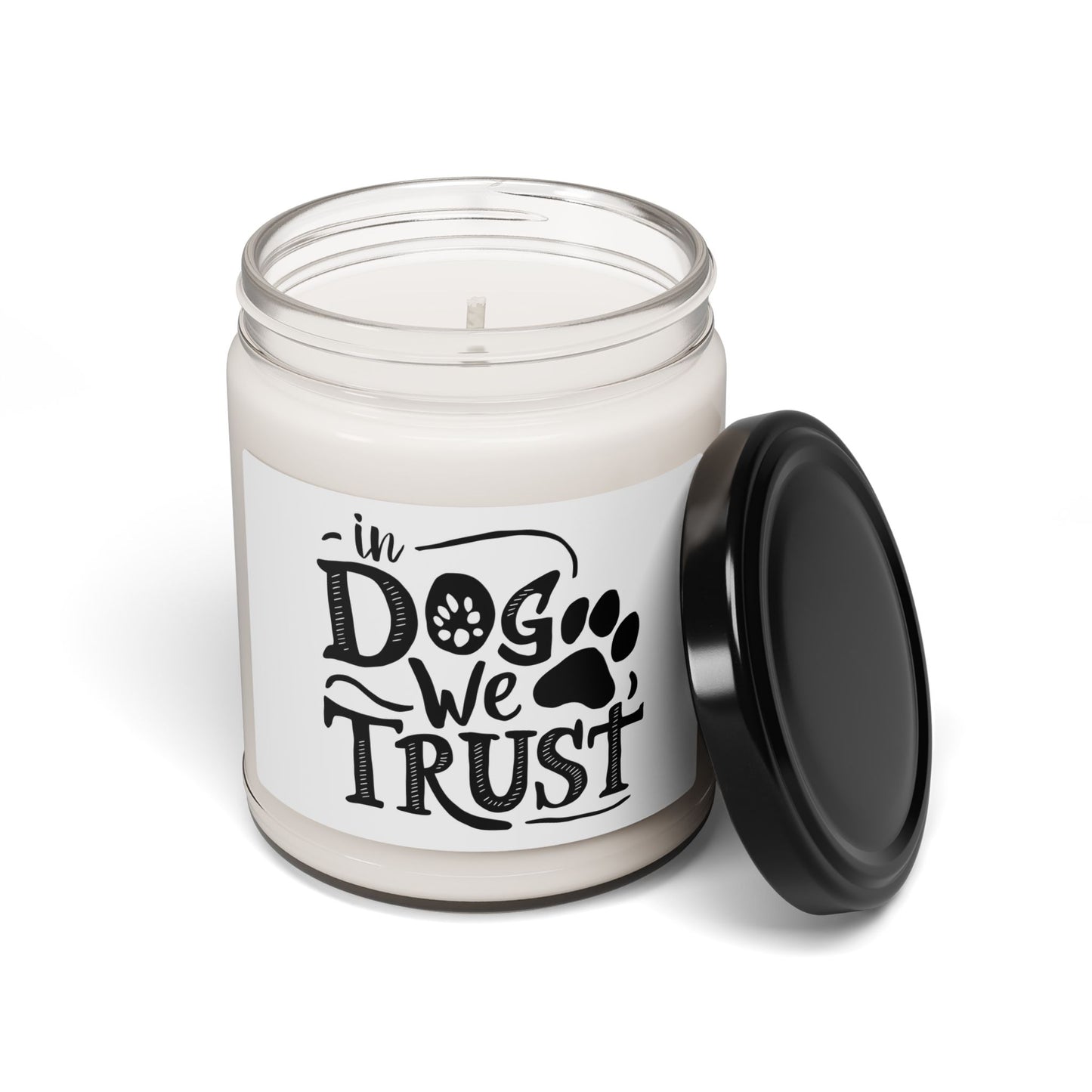 Scented Soy Dog Candle - In Dog We Trust, Pet Lover Gift, Home Decor, Eco-Friendly, Dog Mom Gift, Relaxation