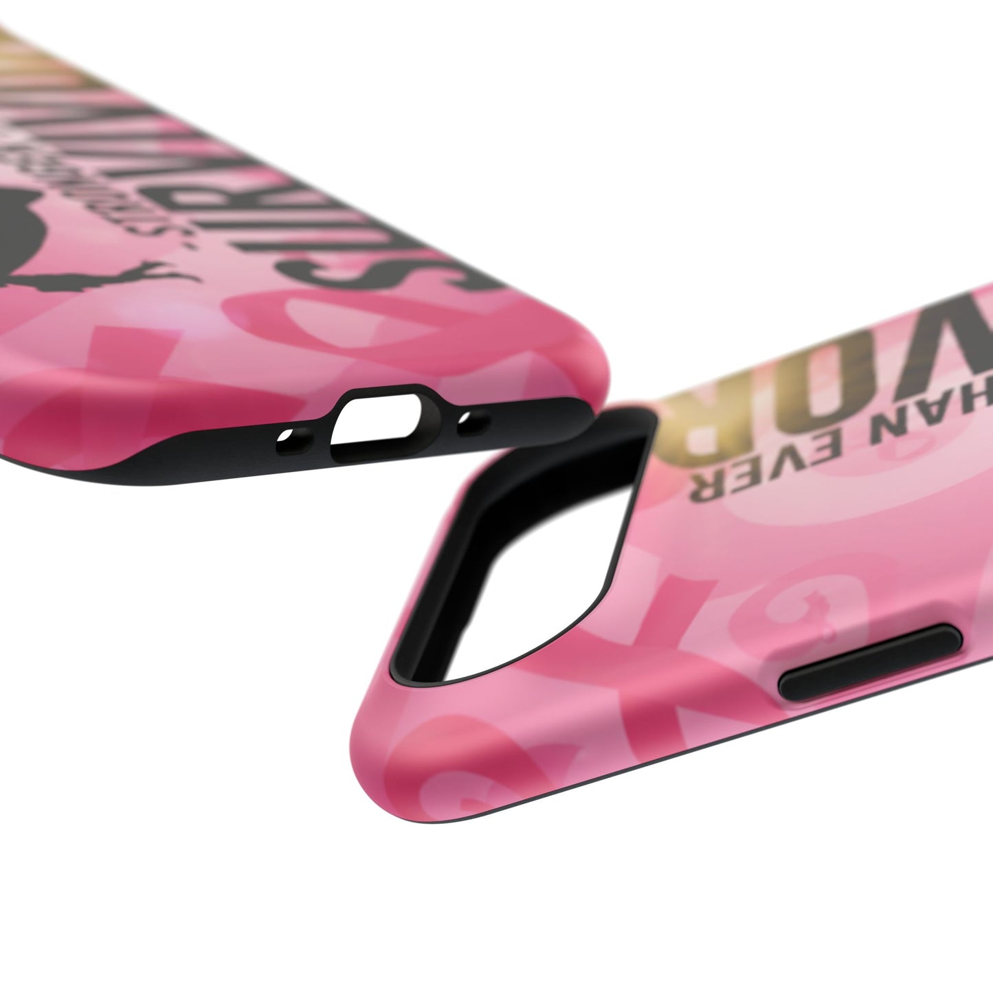 Survivor Impact-Resistant Phone Cases - Empowering, Stronger Than Ever, Gift for Fighters, Resilience Decor, Phone Protection