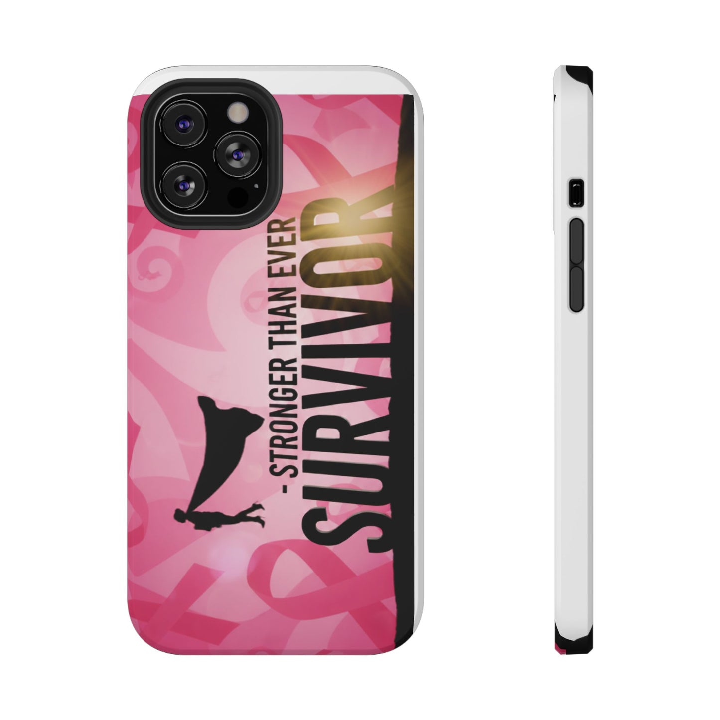 Survivor Impact-Resistant Phone Cases - Empowering, Stronger Than Ever, Gift for Fighters, Resilience Decor, Phone Protection
