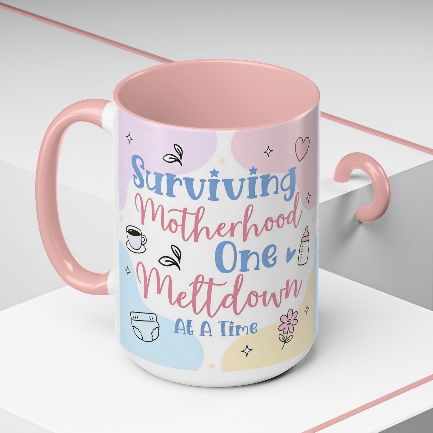 Surviving Motherhood One Meltdown at a Time Coffee Mug
