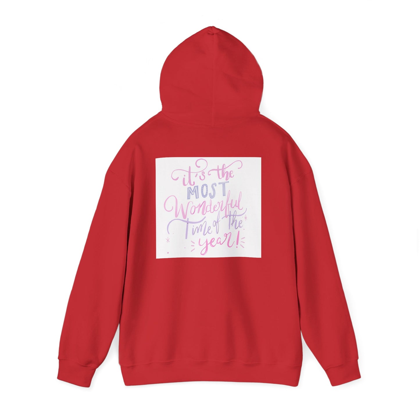 Hoodie — "It's the Most Wonderful Time of the Year" Pastel Holiday Hoodie