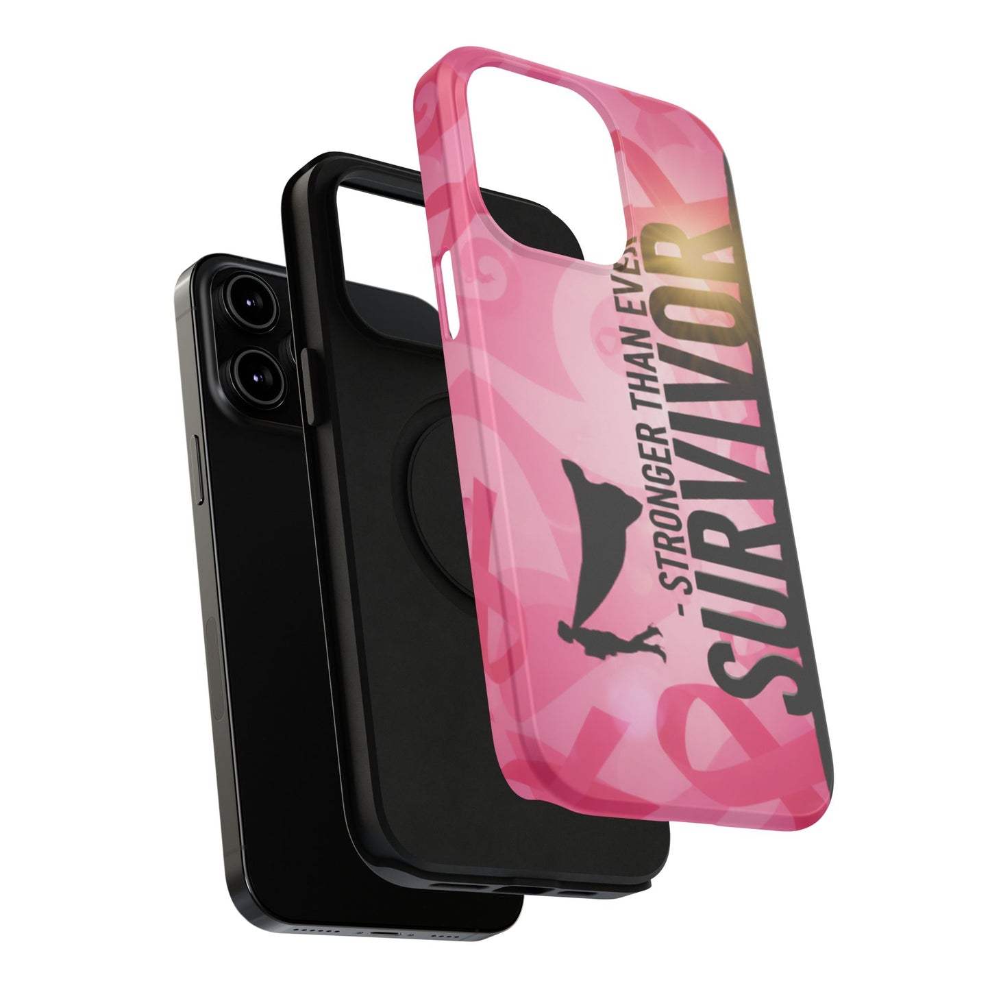 Survivor Impact-Resistant Phone Cases - Empowering, Stronger Than Ever, Gift for Fighters, Resilience Decor, Phone Protection