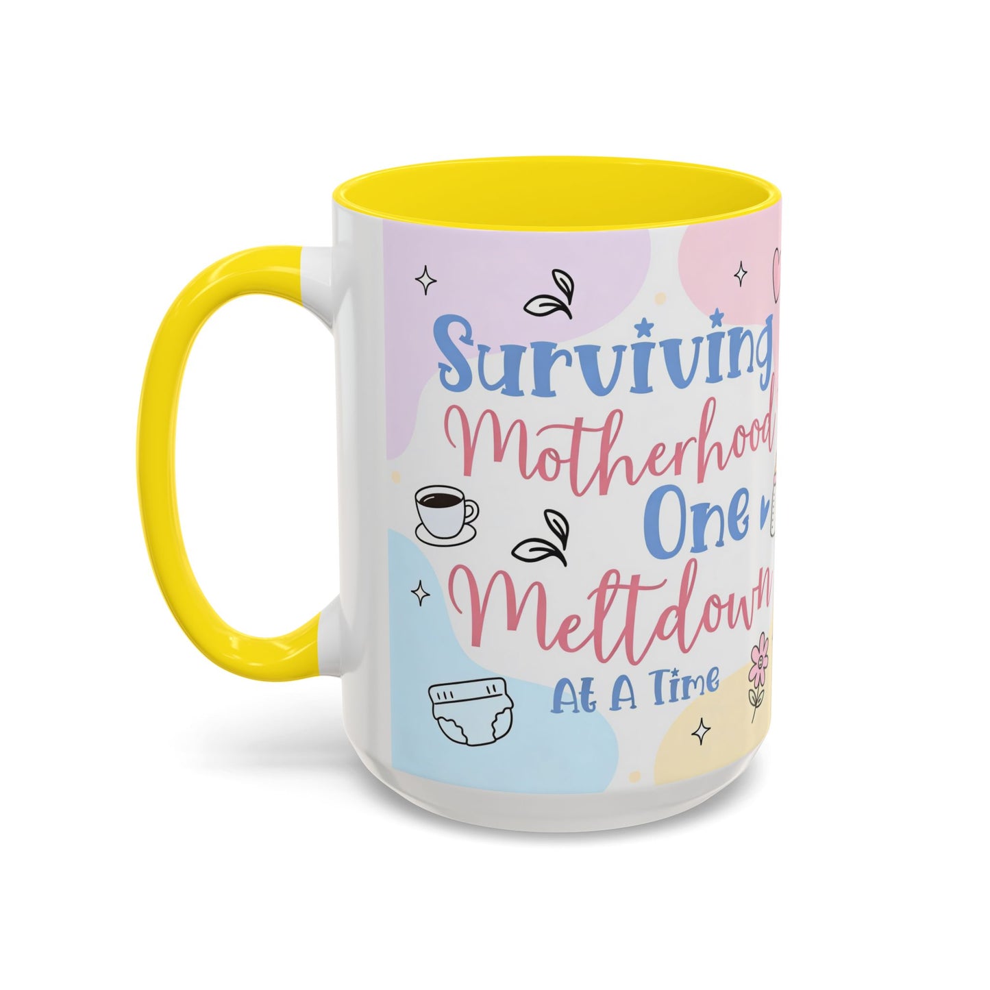 Surviving Motherhood One Meltdown at a Time Coffee Mug