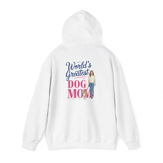 World's Greatest Dog Mom Hoodie | Cozy Gift for Pet Lovers | Ideal for Birthdays, Dog Events, and Everyday Wear