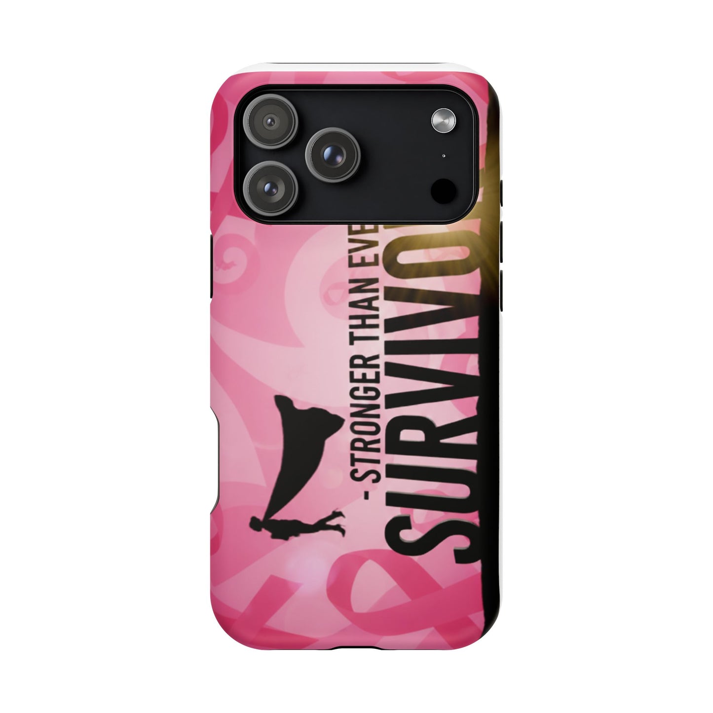 Survivor Impact-Resistant Phone Cases - Empowering, Stronger Than Ever, Gift for Fighters, Resilience Decor, Phone Protection