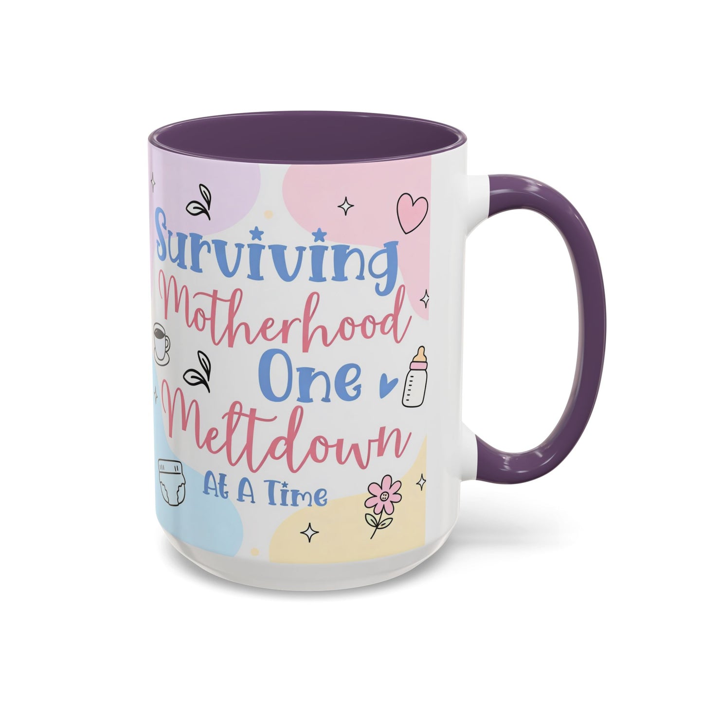 Surviving Motherhood One Meltdown at a Time Coffee Mug