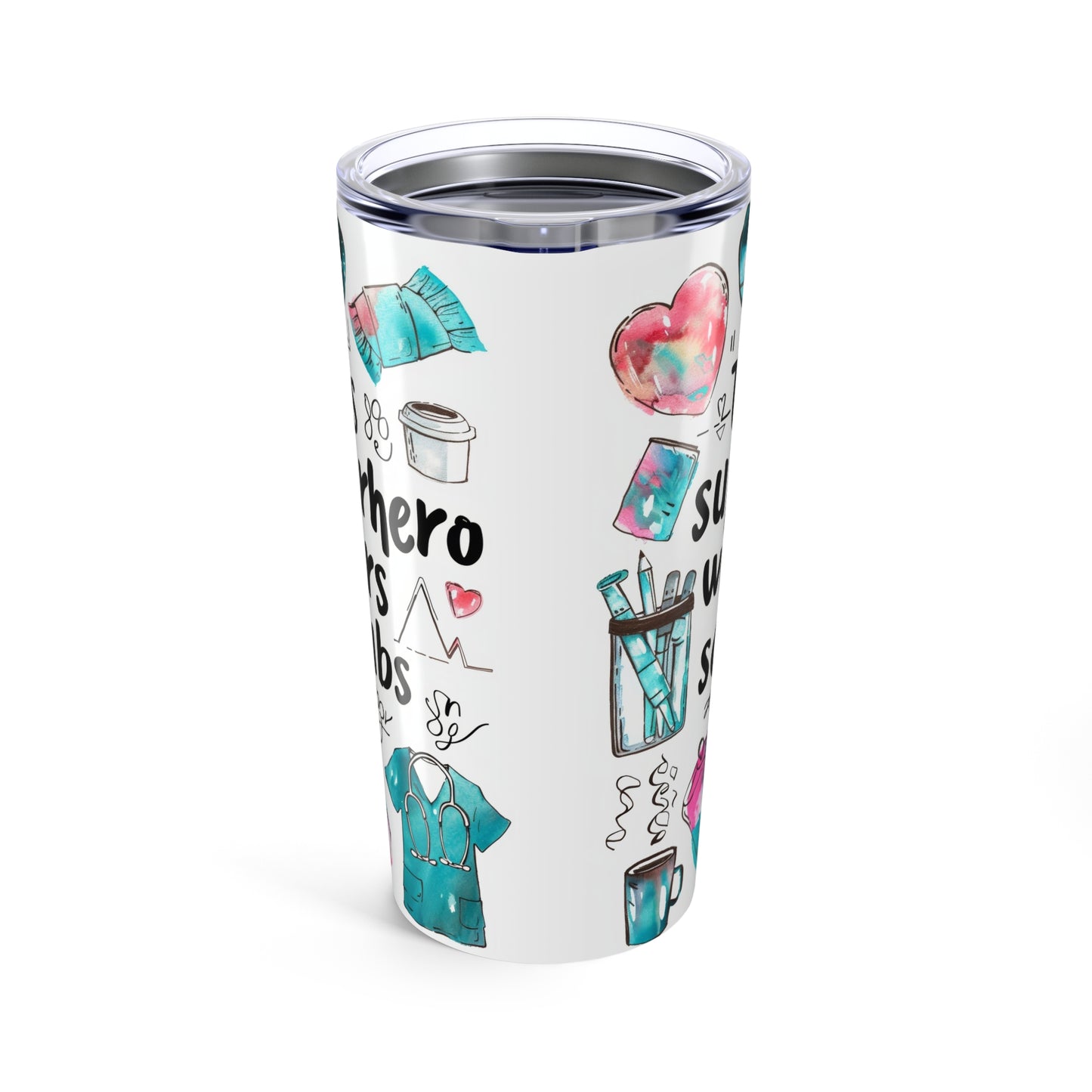 Superhero Nurses 20oz Tumbler - Gifts for Healthcare Workers, Nurse Appreciation, Medical Professionals, Positive Vibes, Motivational [...]