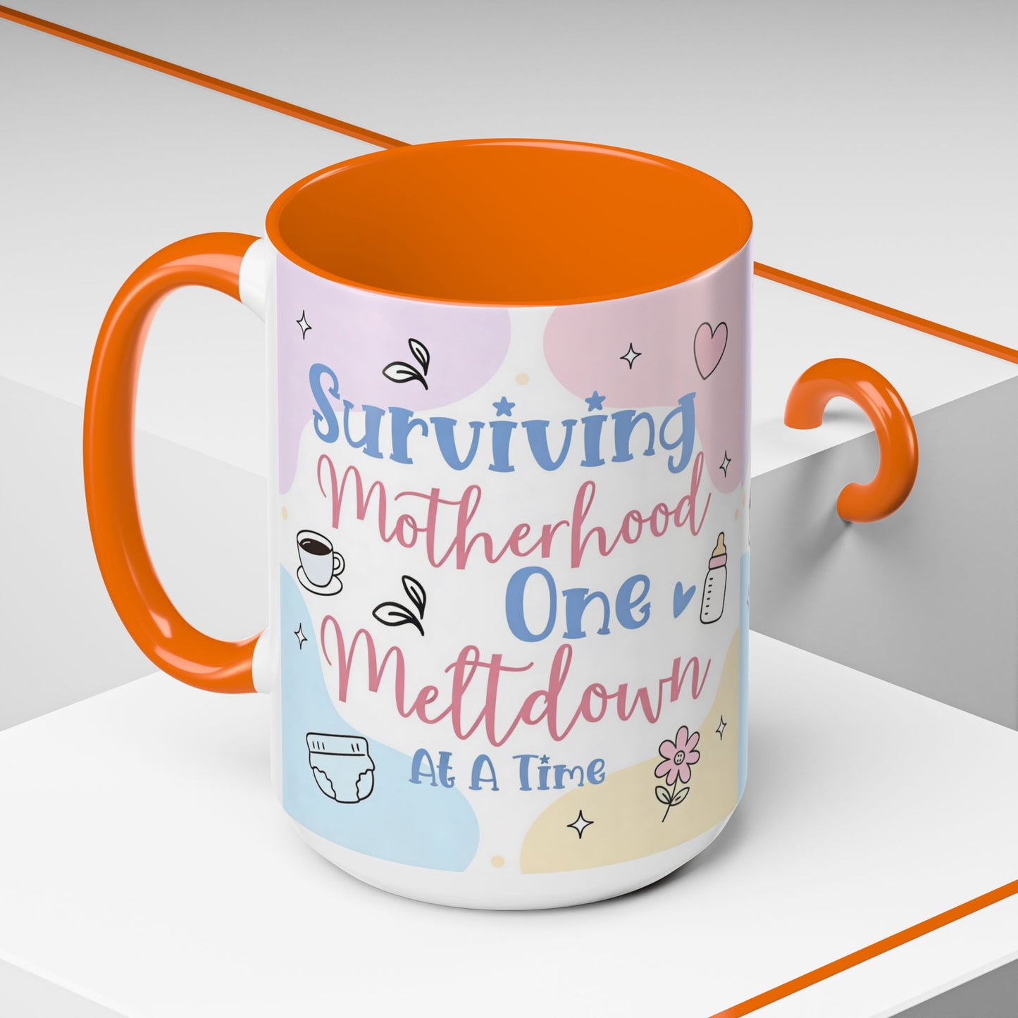 Surviving Motherhood One Meltdown at a Time Coffee Mug