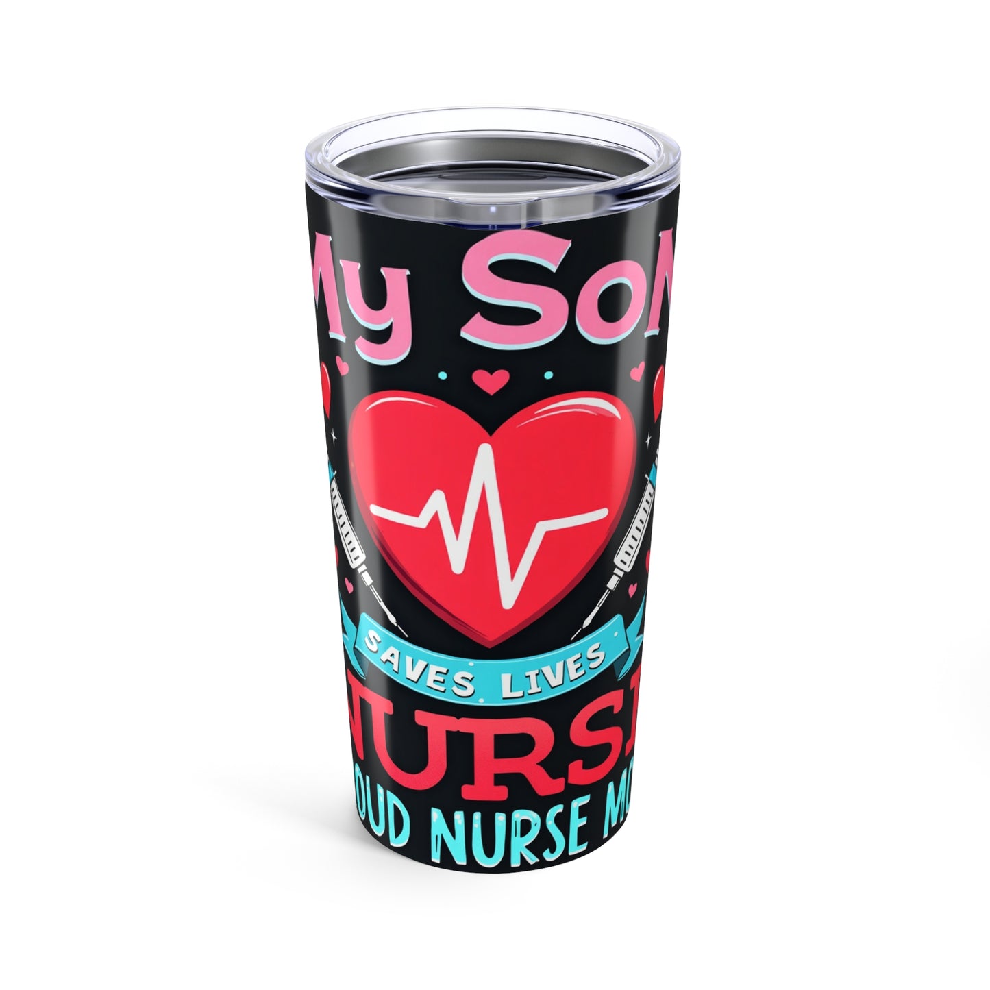 My Soul Saves Lives Nurse Tumbler 20oz - Perfect Gift for Nurses, Healthcare Workers, Nurses Week, Graduation, Appreciation, Travel Mug