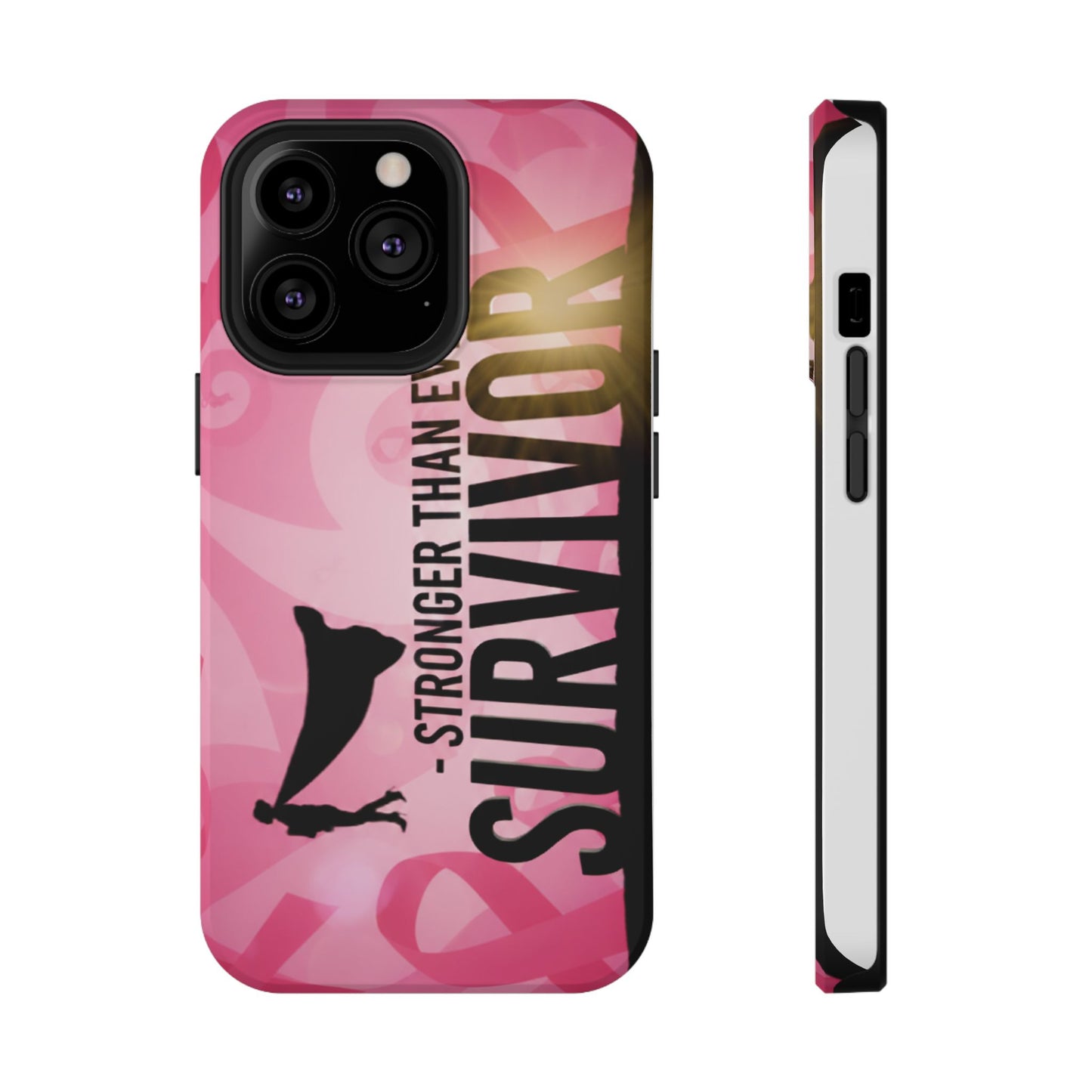 Survivor Impact-Resistant Phone Cases - Empowering, Stronger Than Ever, Gift for Fighters, Resilience Decor, Phone Protection