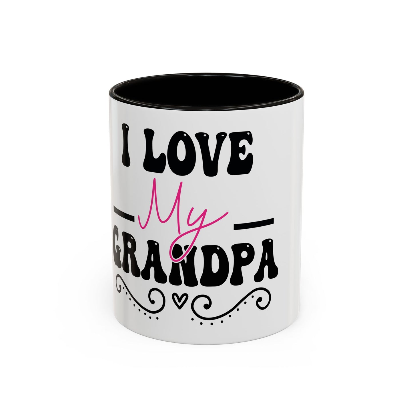 Colorful Grandpa Mug, Ceramic Coffee Cup, Gift for Grandpa, Father's Day Present, Personalized Mug, Family Gatherings