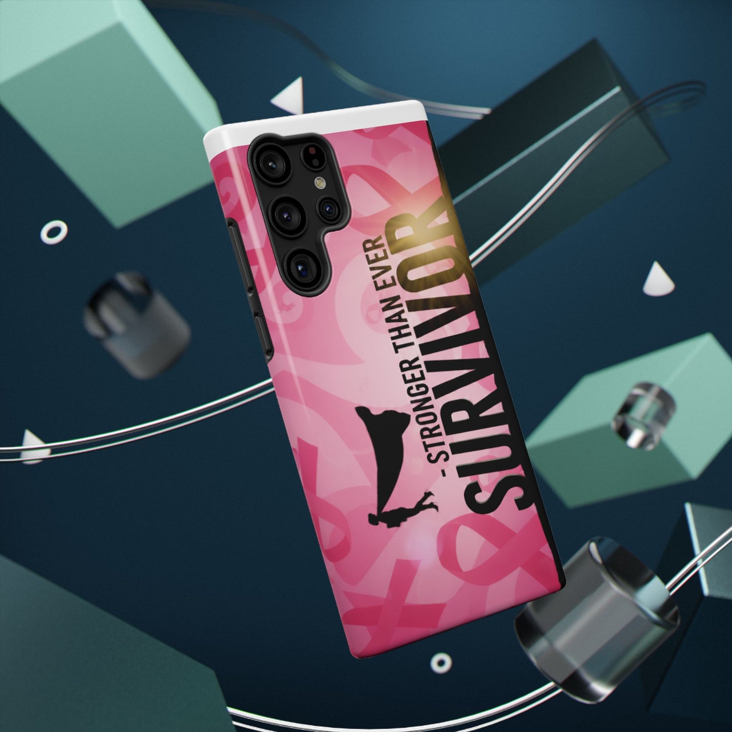 Survivor Impact-Resistant Phone Cases - Empowering, Stronger Than Ever, Gift for Fighters, Resilience Decor, Phone Protection