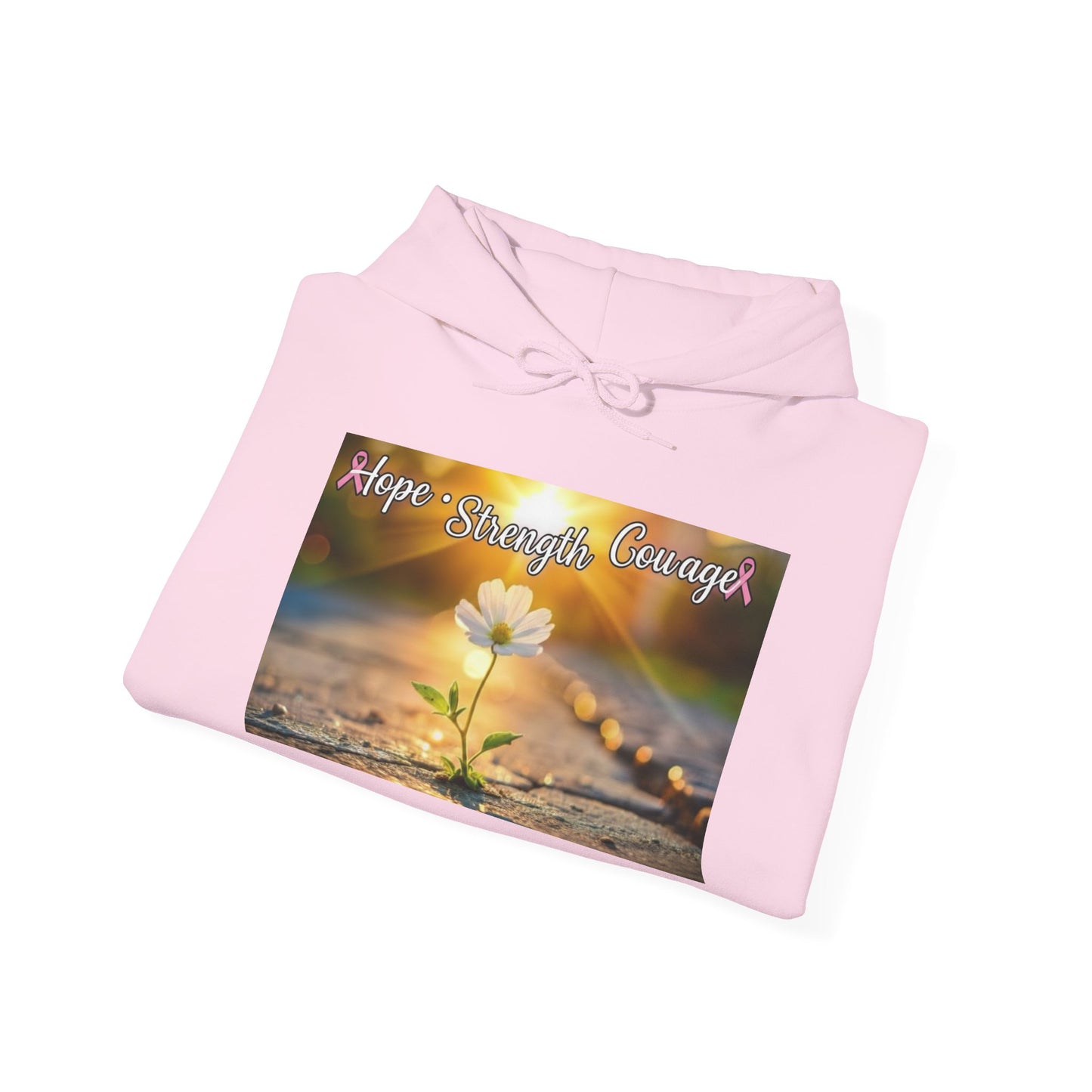 Breast Cancer Awareness Hooded Sweatshirt, Fight Against Cancer, Support Survivors, Gift for Her, Motivational Apparel, Cozy Hoodie