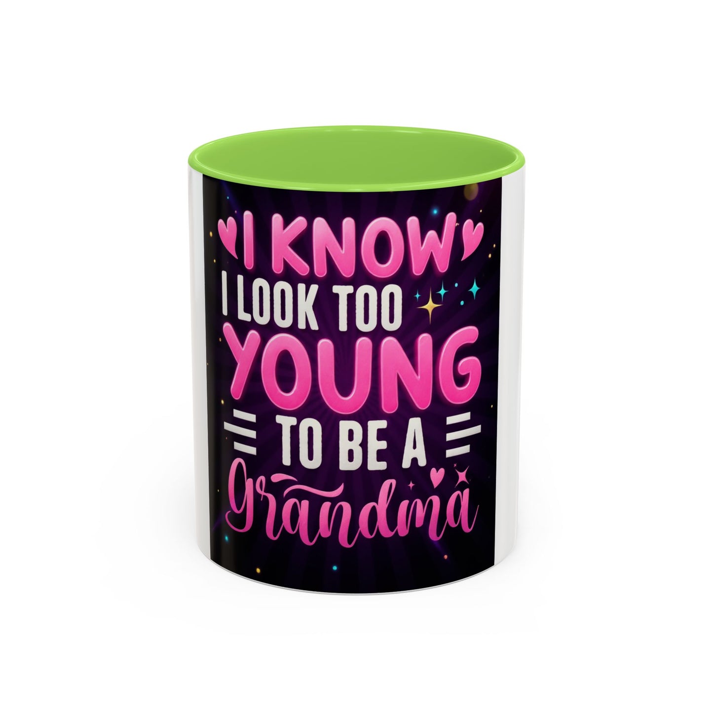 Colorful Grandma Mug - Fun Gift for Grandmothers, Unique Coffee Cup, Birthday, Mother's Day, Celebration, Colorful Design
