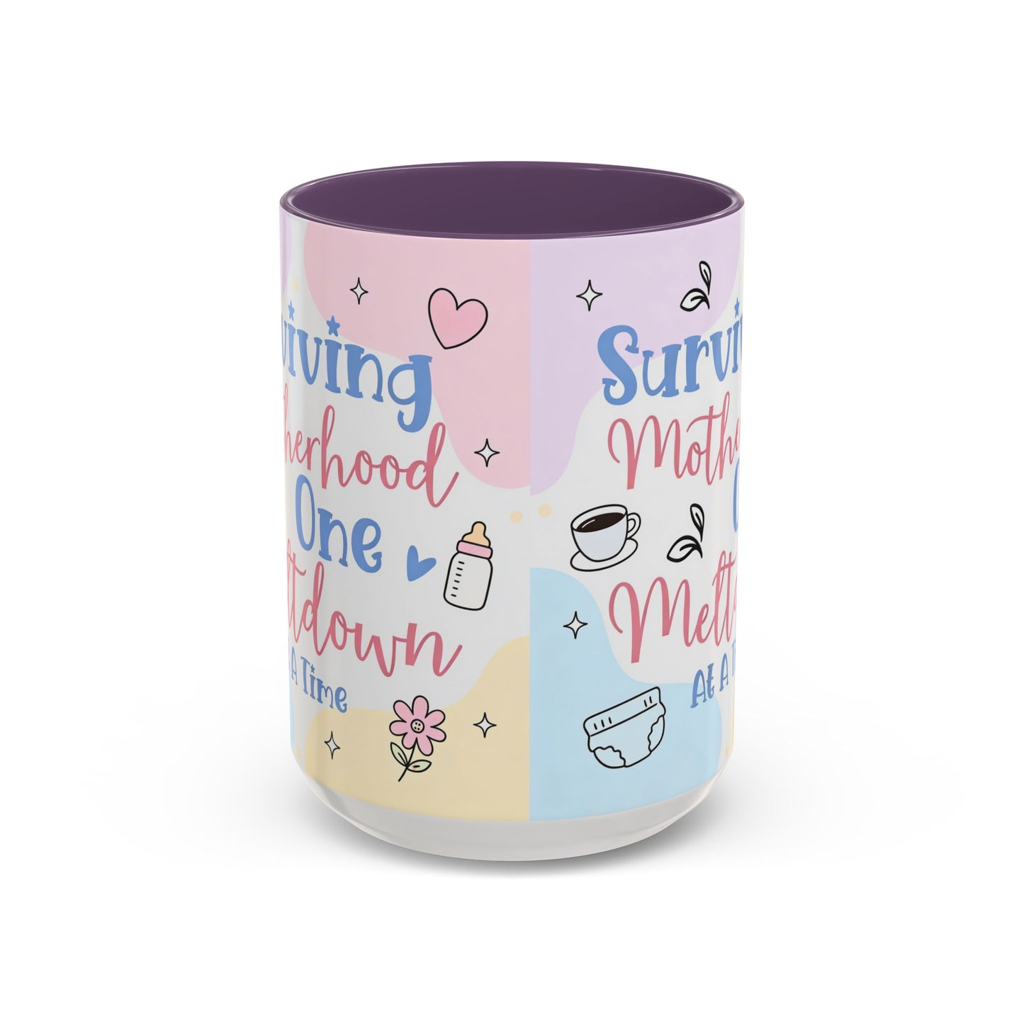 Surviving Motherhood One Meltdown at a Time Coffee Mug