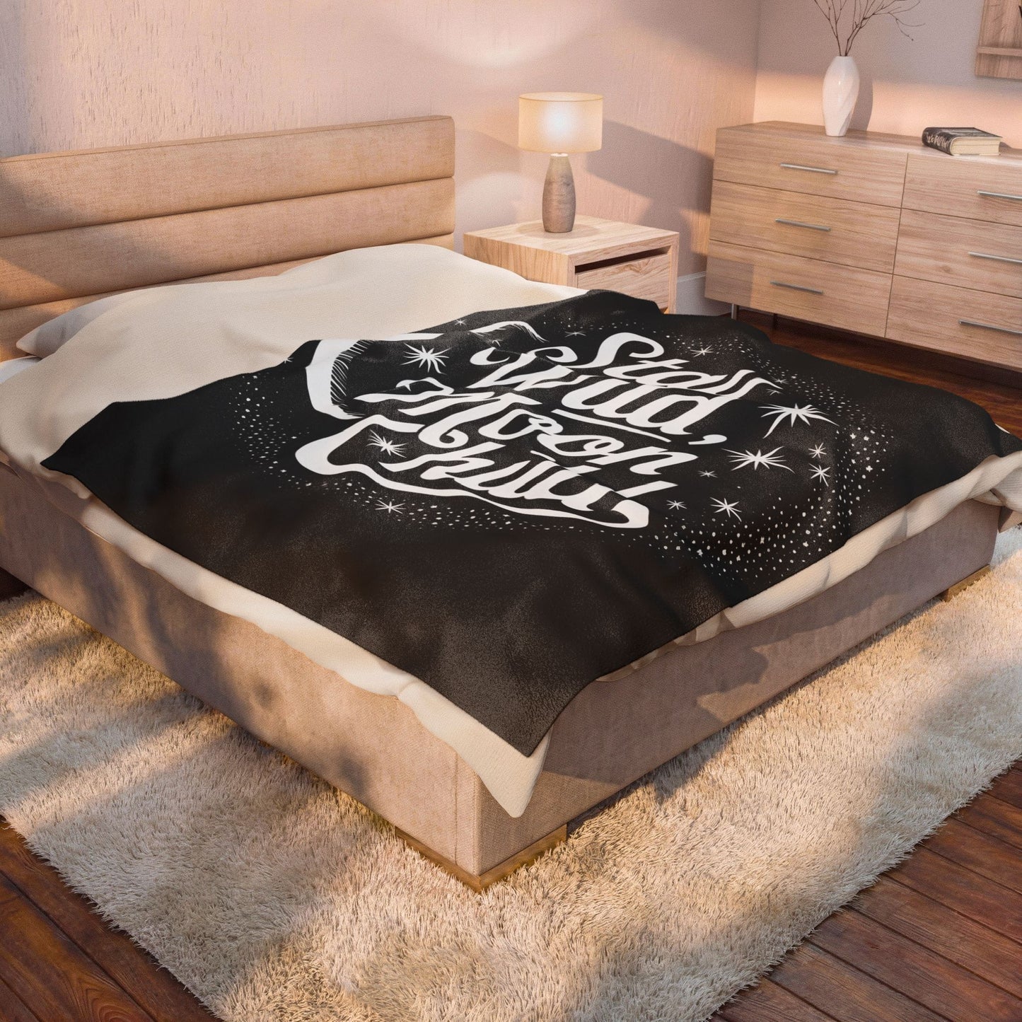 Moon Child Velveteen Plush Blanket