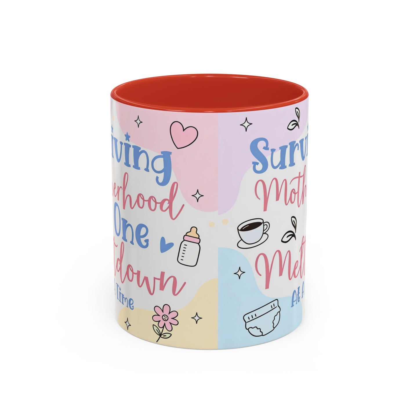 Surviving Motherhood One Meltdown at a Time Coffee Mug