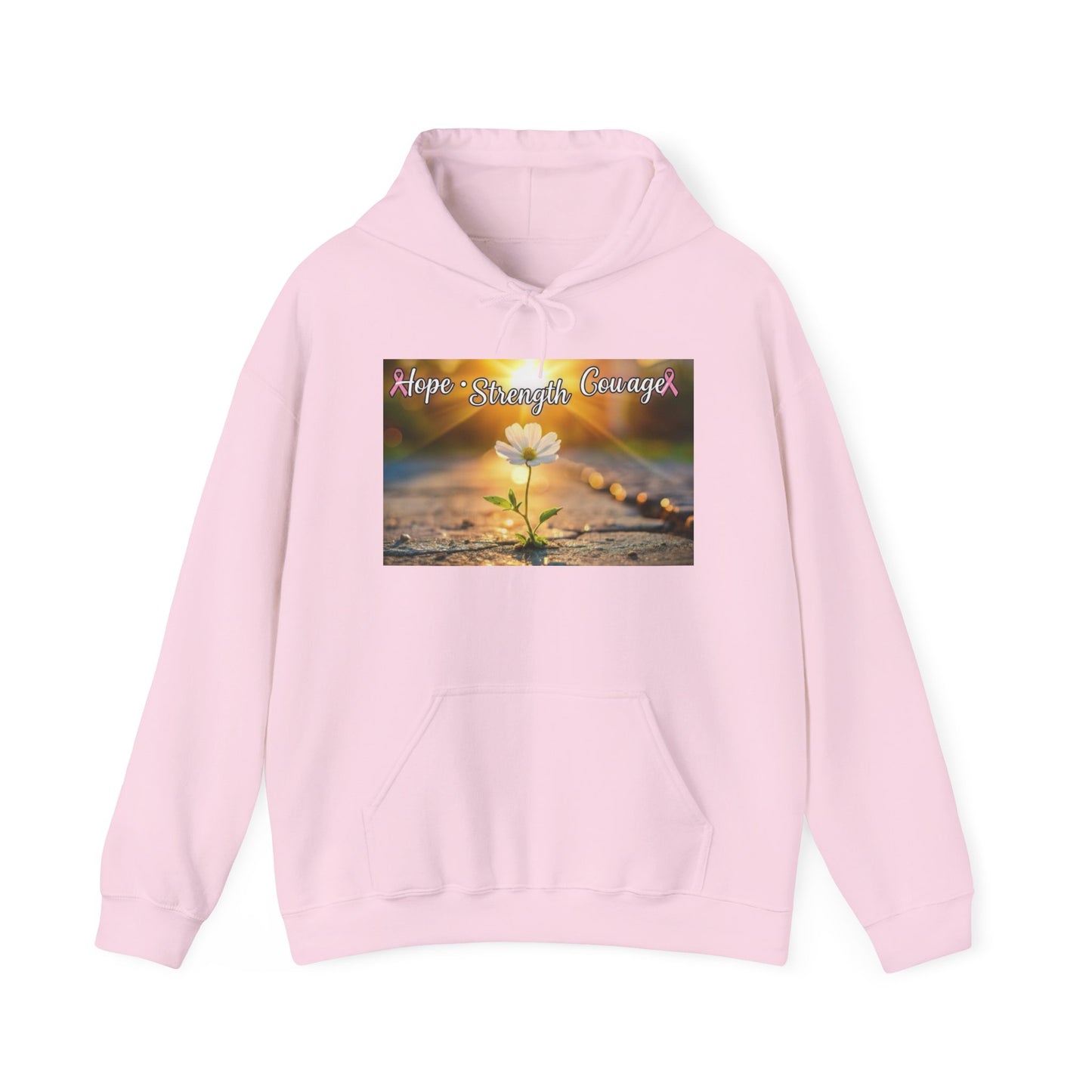 Breast Cancer Awareness Hooded Sweatshirt, Fight Against Cancer, Support Survivors, Gift for Her, Motivational Apparel, Cozy Hoodie