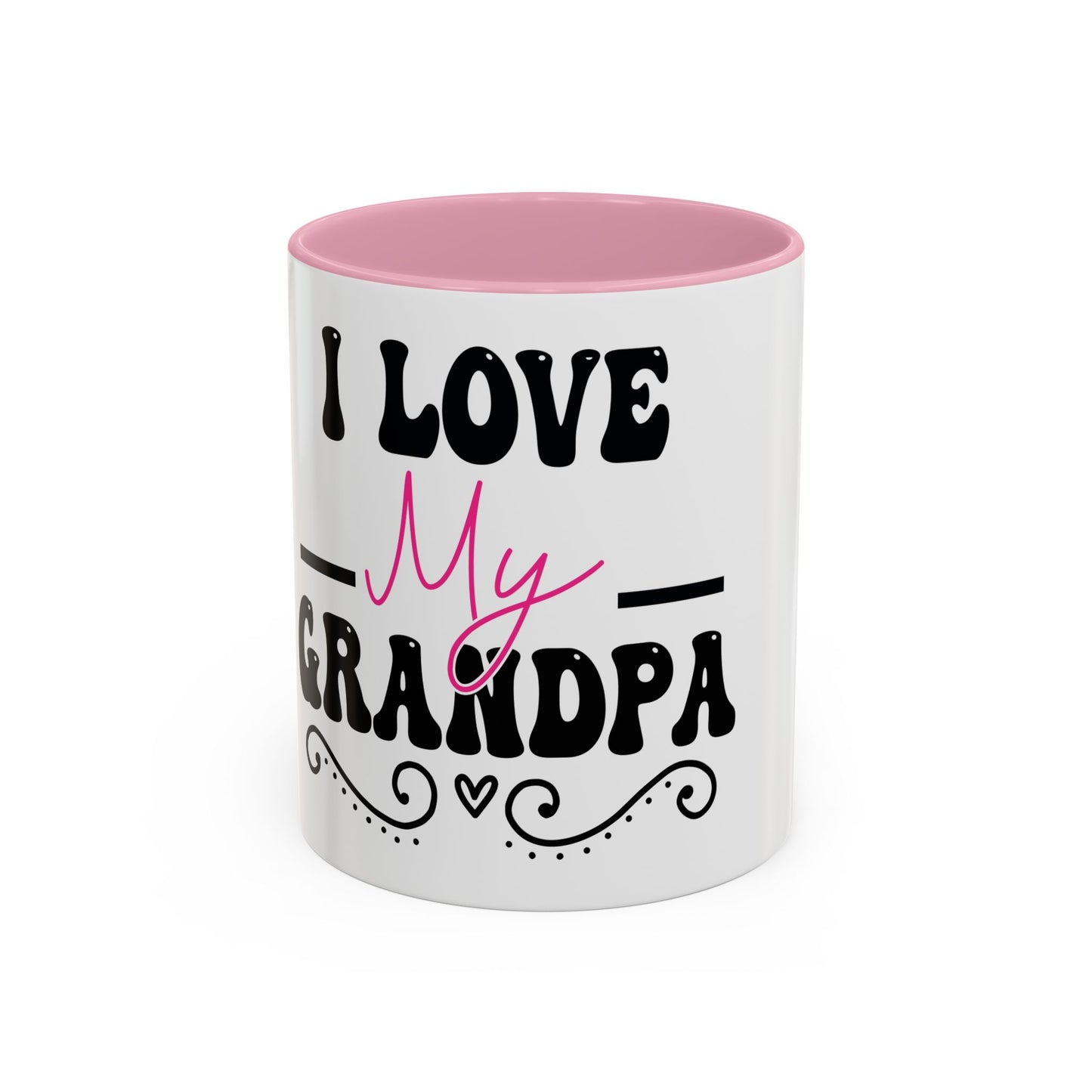 Colorful Grandpa Mug, Ceramic Coffee Cup, Gift for Grandpa, Father's Day Present, Personalized Mug, Family Gatherings