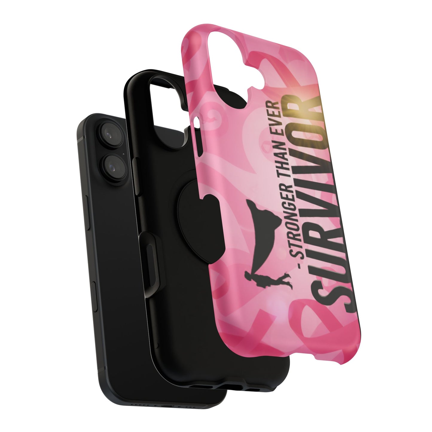 Survivor Impact-Resistant Phone Cases - Empowering, Stronger Than Ever, Gift for Fighters, Resilience Decor, Phone Protection