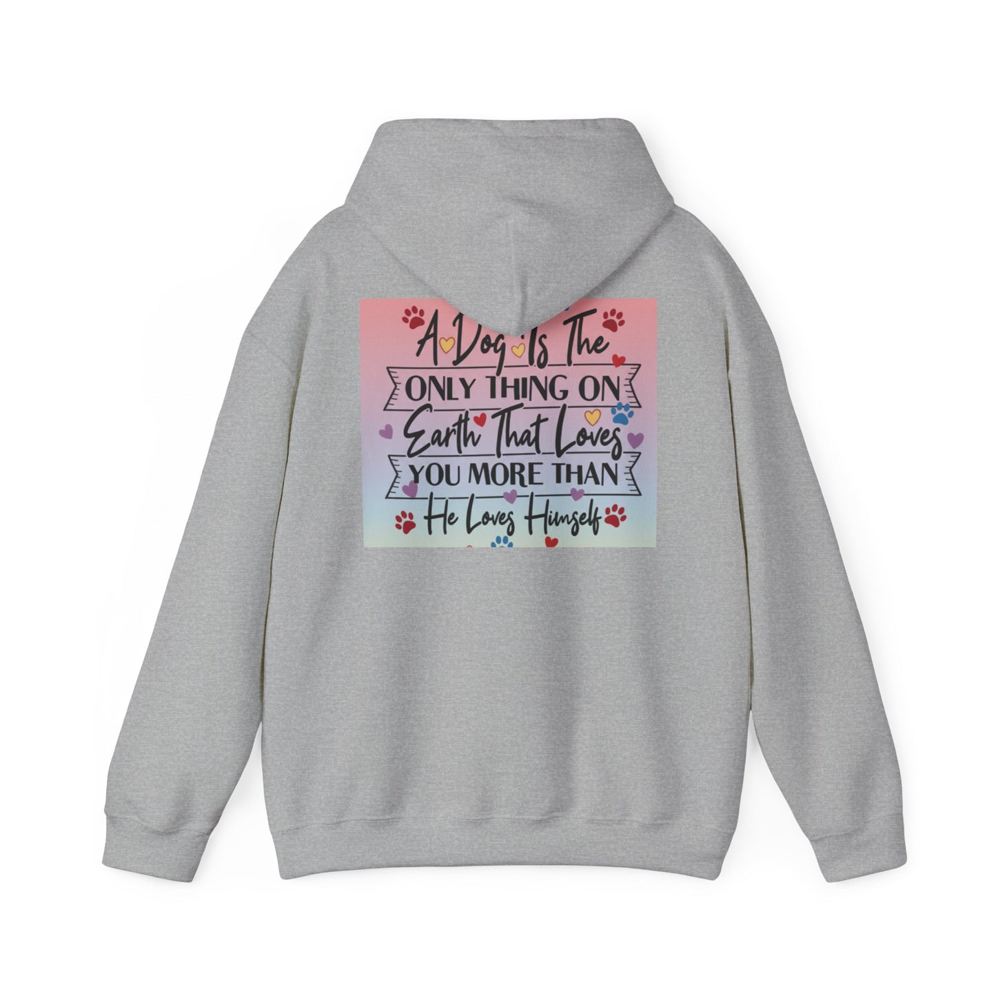 Dog Lover's Hooded Sweatshirt - Cozy Gift for Pet Owners, Perfect for Birthdays, Holidays, or Dog Adoption Events, Inspirational Dog Quote
