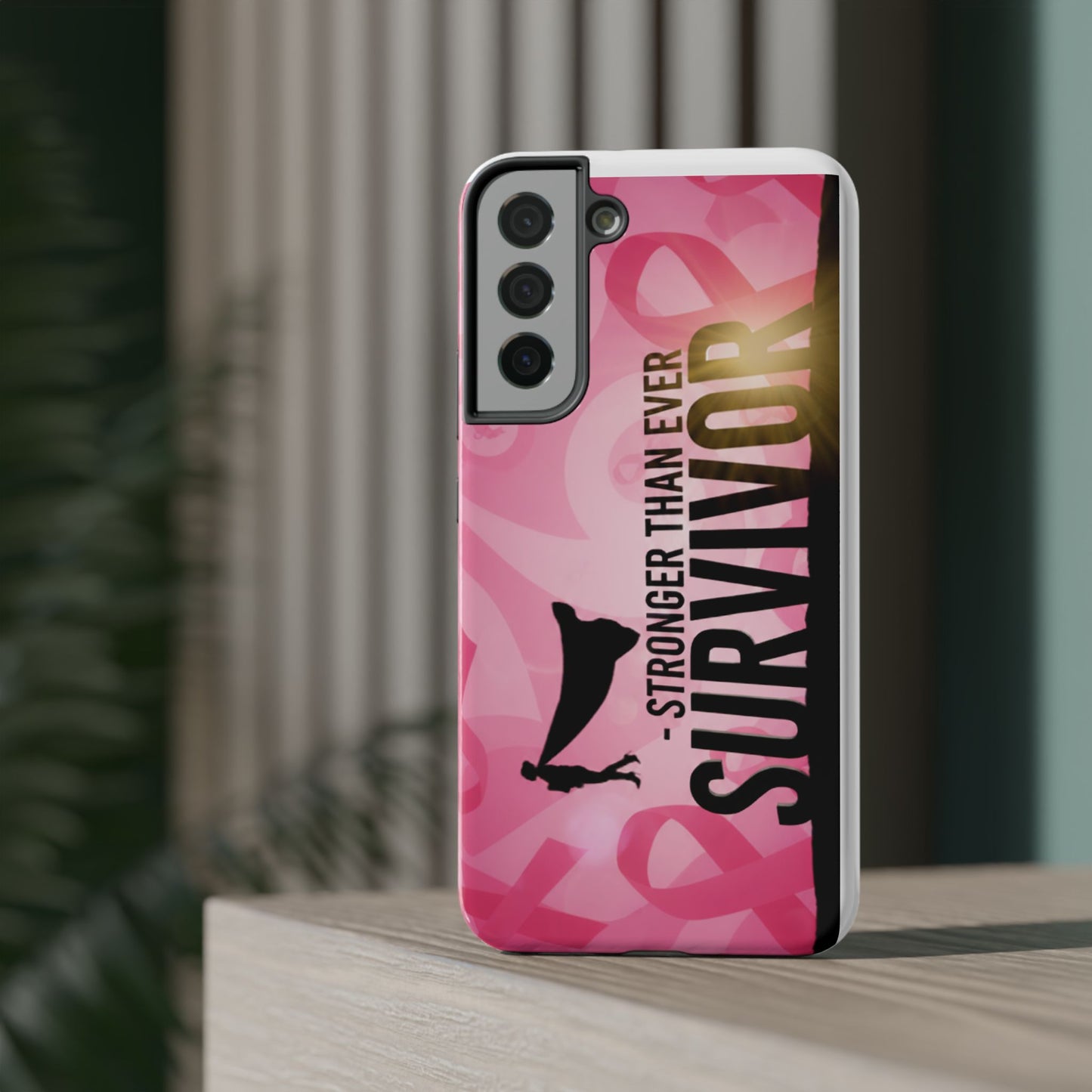 Survivor Impact-Resistant Phone Cases - Empowering, Stronger Than Ever, Gift for Fighters, Resilience Decor, Phone Protection
