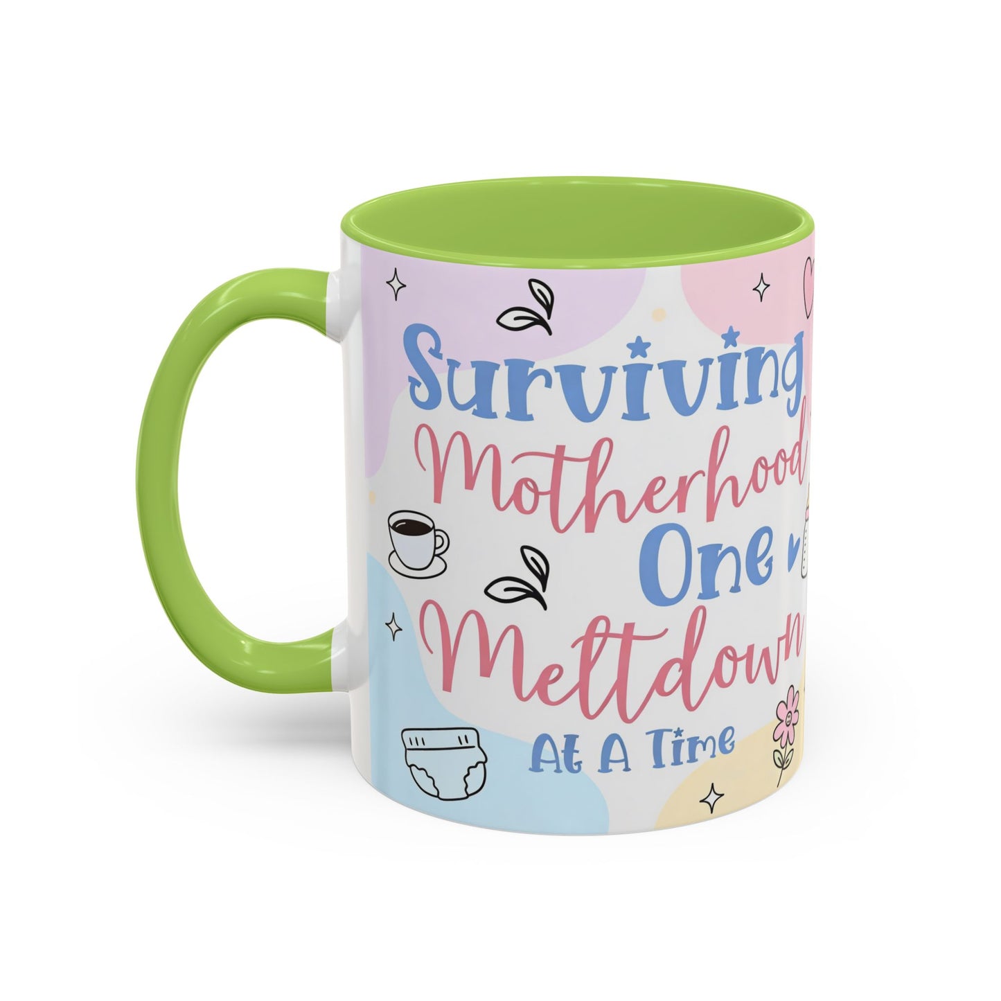 Surviving Motherhood One Meltdown at a Time Coffee Mug