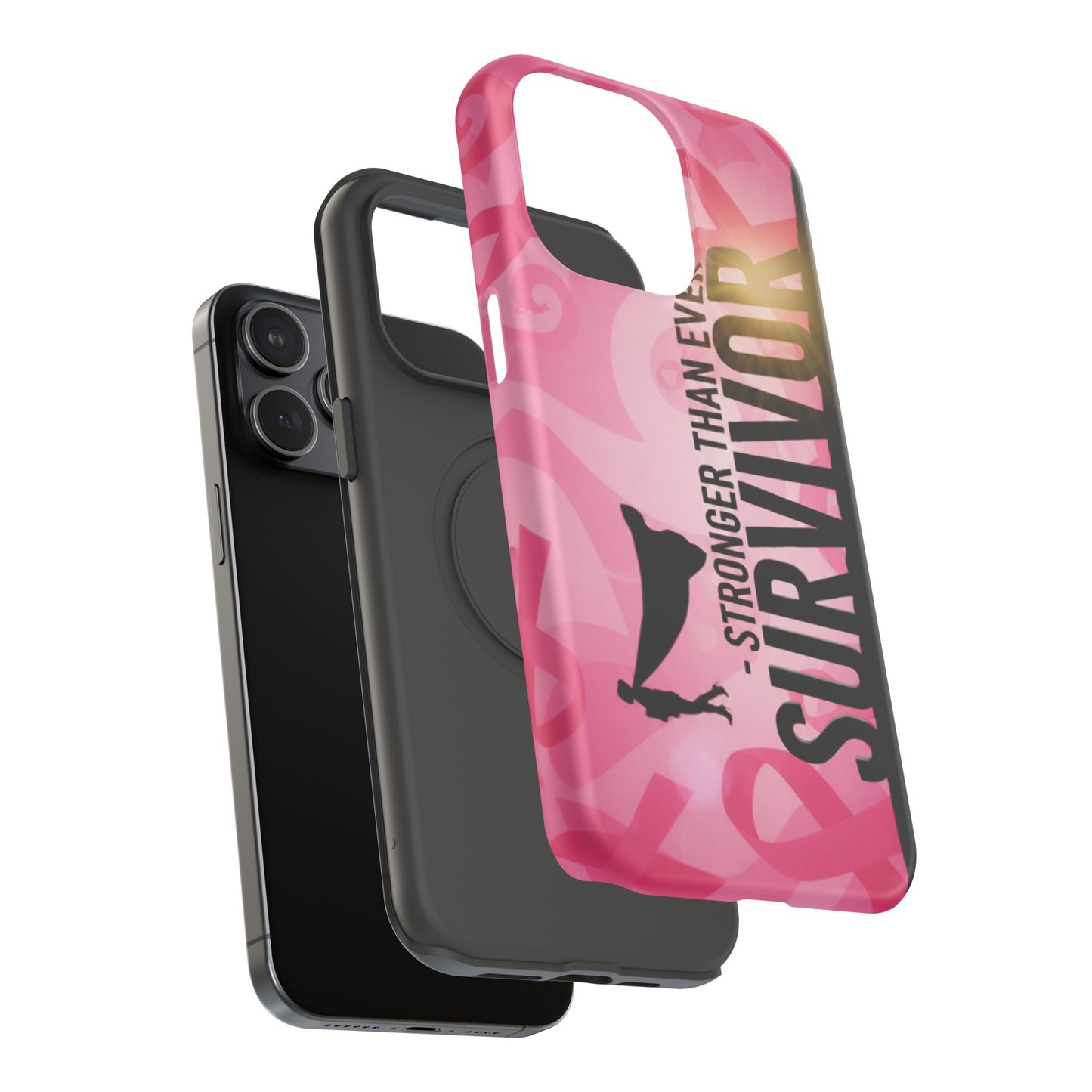 Survivor Impact-Resistant Phone Cases - Empowering, Stronger Than Ever, Gift for Fighters, Resilience Decor, Phone Protection