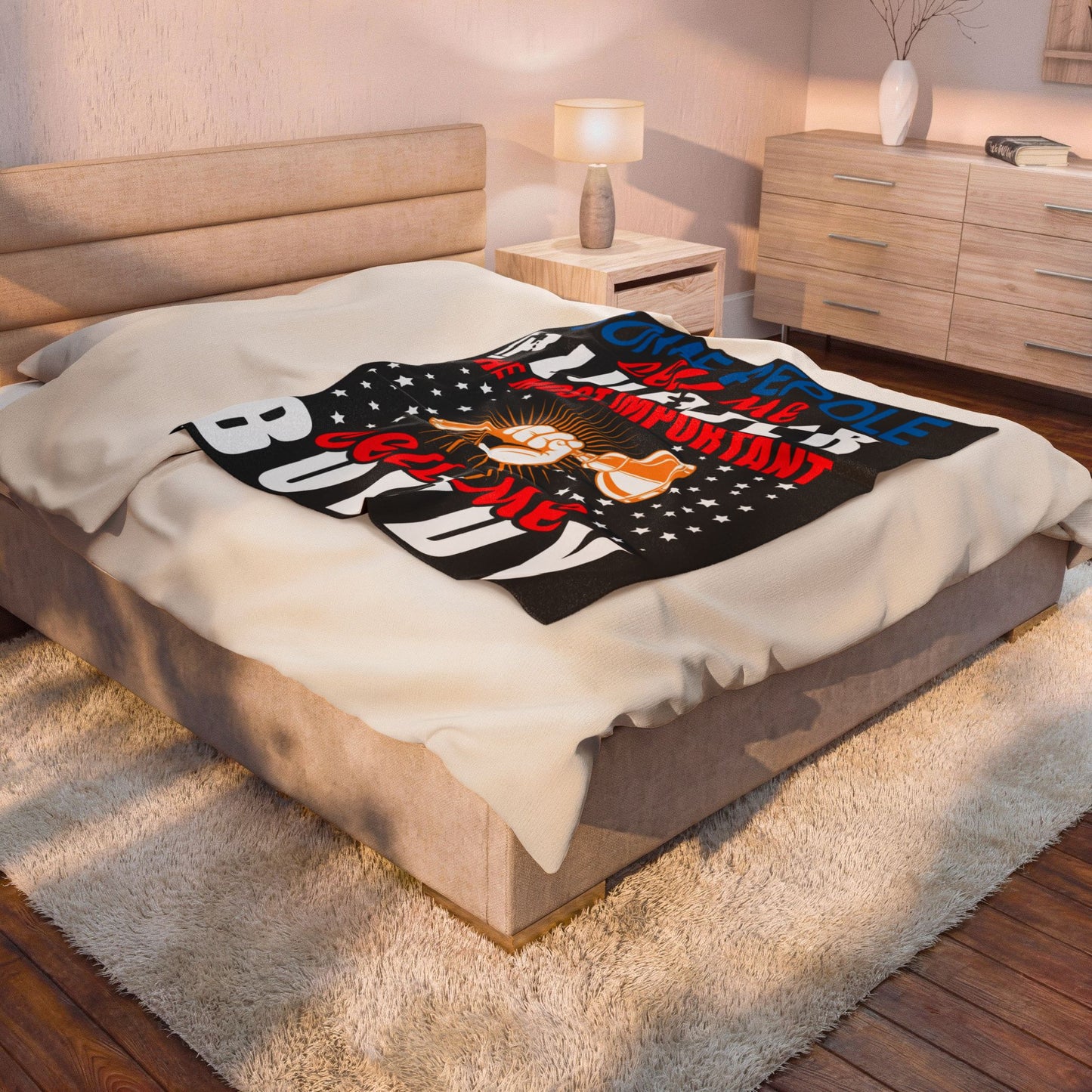 Plumber Motivational Plush Blanket