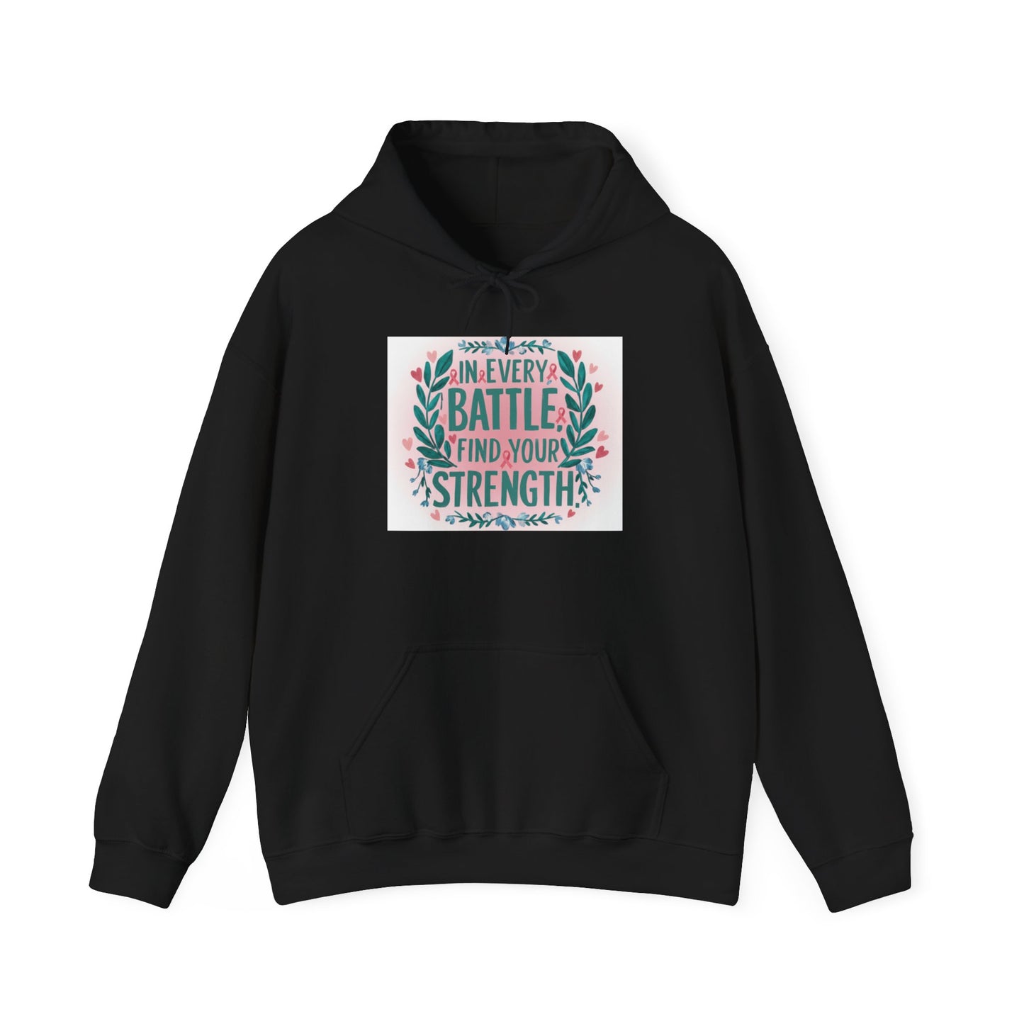 Inspirational Hoodie: Find Your Strength, Cozy Sweatshirt for Motivation, Unisex Pullover, Gift for Him/Her, Faith-Based Apparel