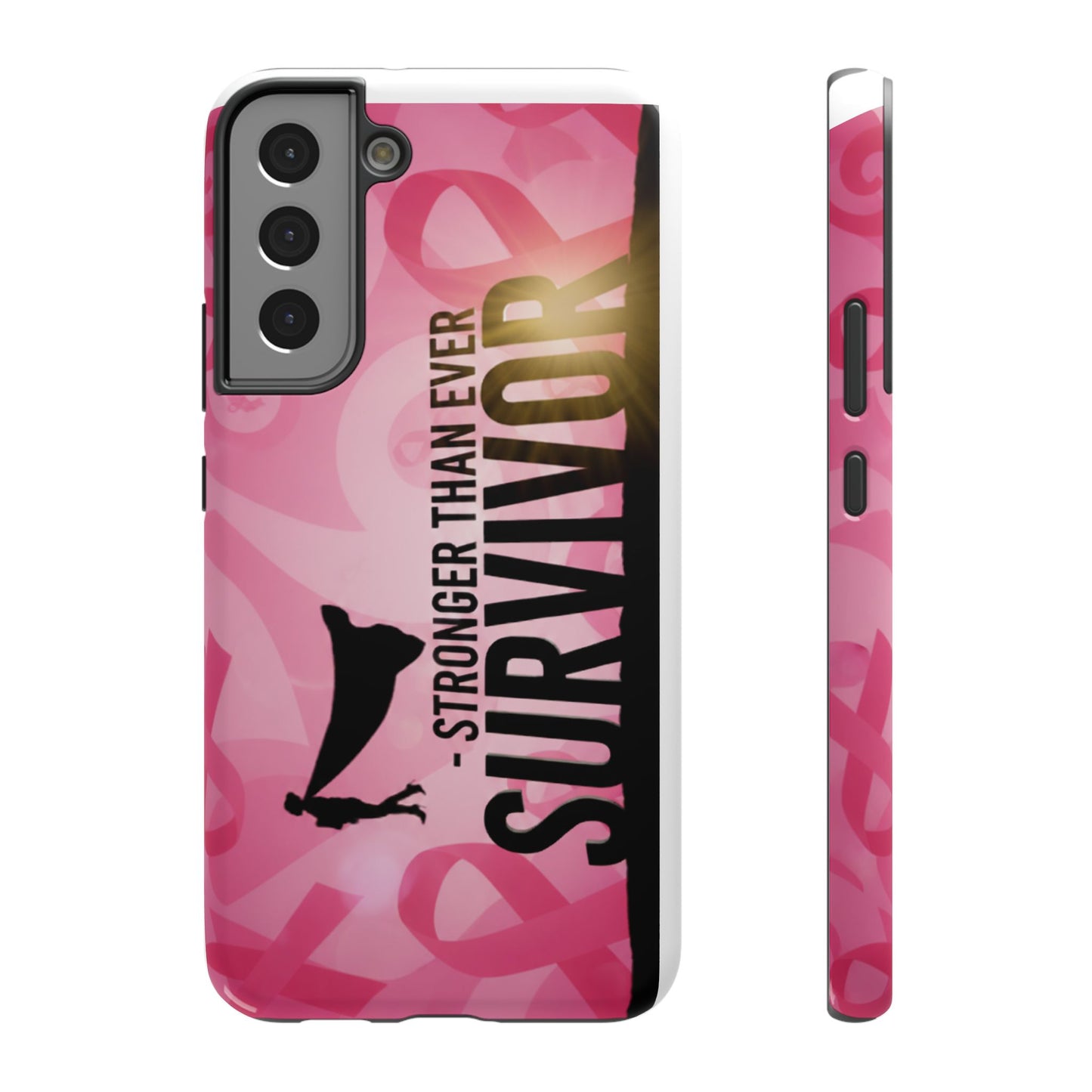 Survivor Impact-Resistant Phone Cases - Empowering, Stronger Than Ever, Gift for Fighters, Resilience Decor, Phone Protection
