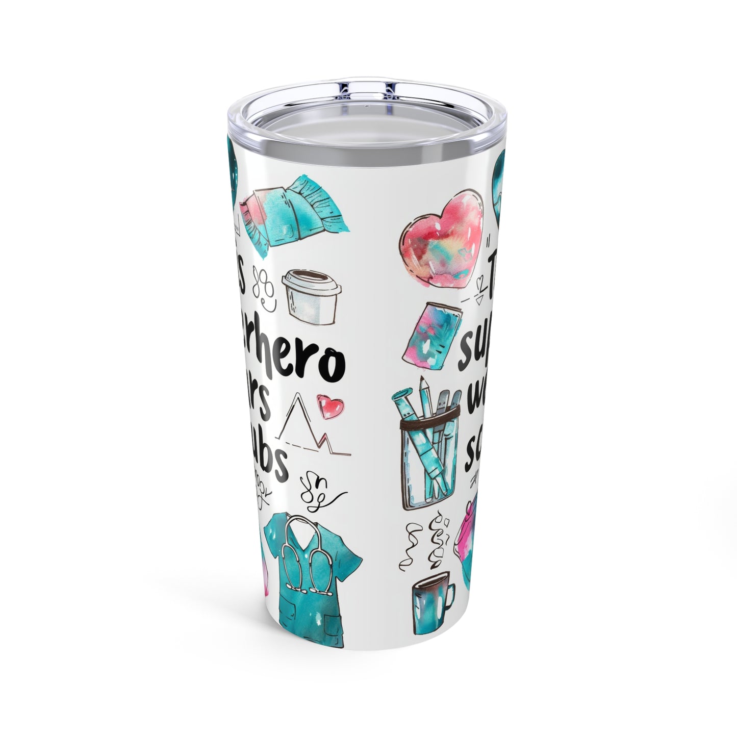 Superhero Nurses 20oz Tumbler - Gifts for Healthcare Workers, Nurse Appreciation, Medical Professionals, Positive Vibes, Motivational [...]