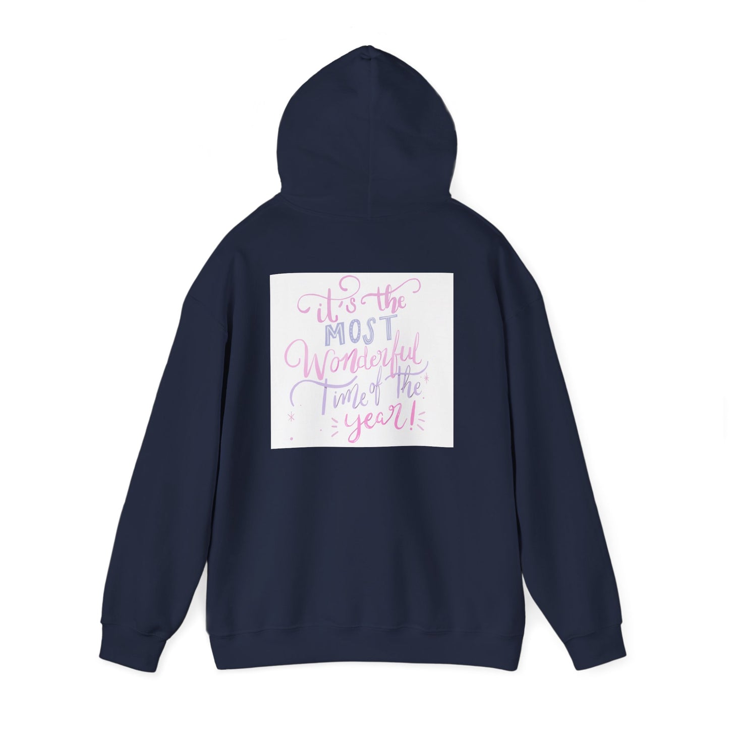 Hoodie — "It's the Most Wonderful Time of the Year" Pastel Holiday Hoodie