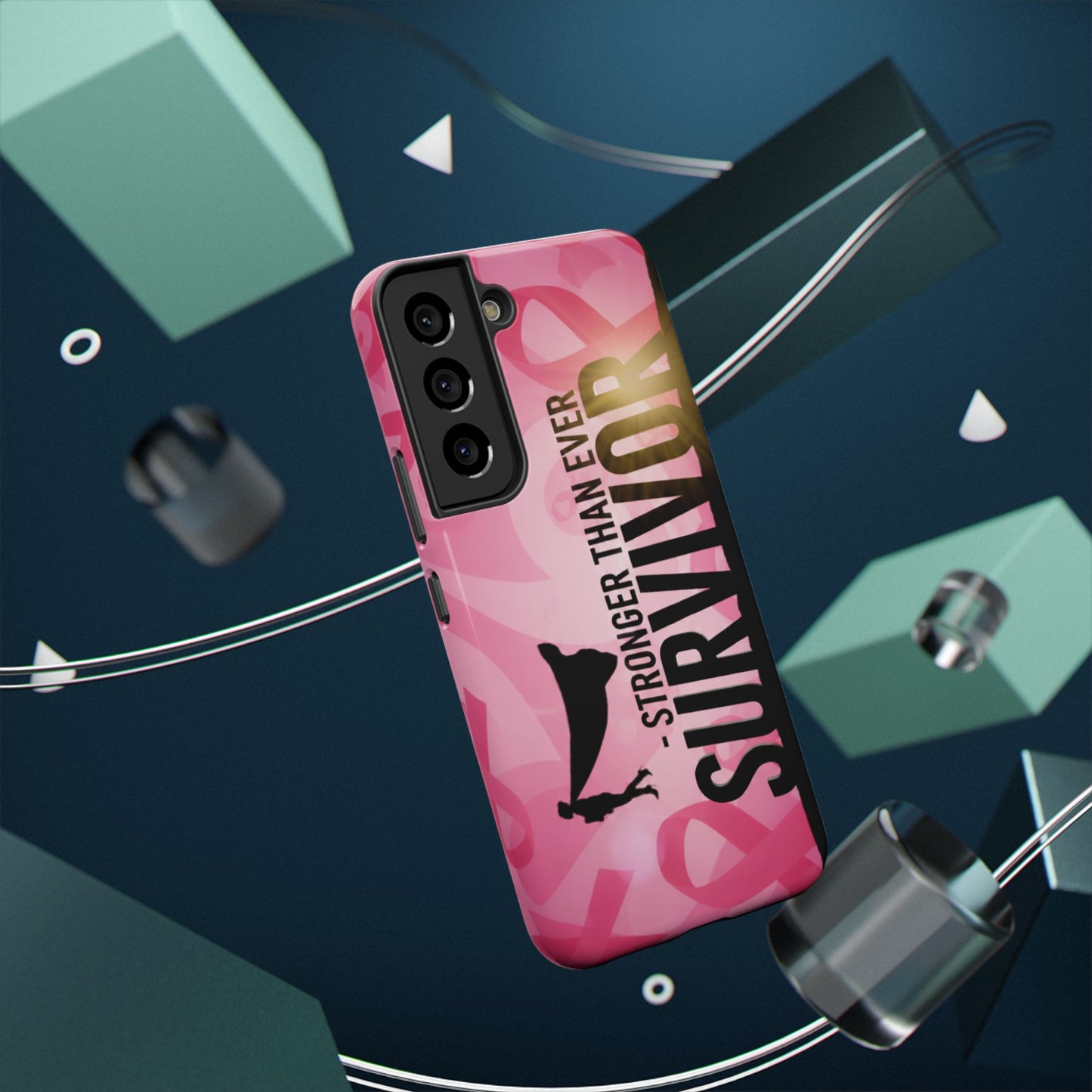 Survivor Impact-Resistant Phone Cases - Empowering, Stronger Than Ever, Gift for Fighters, Resilience Decor, Phone Protection