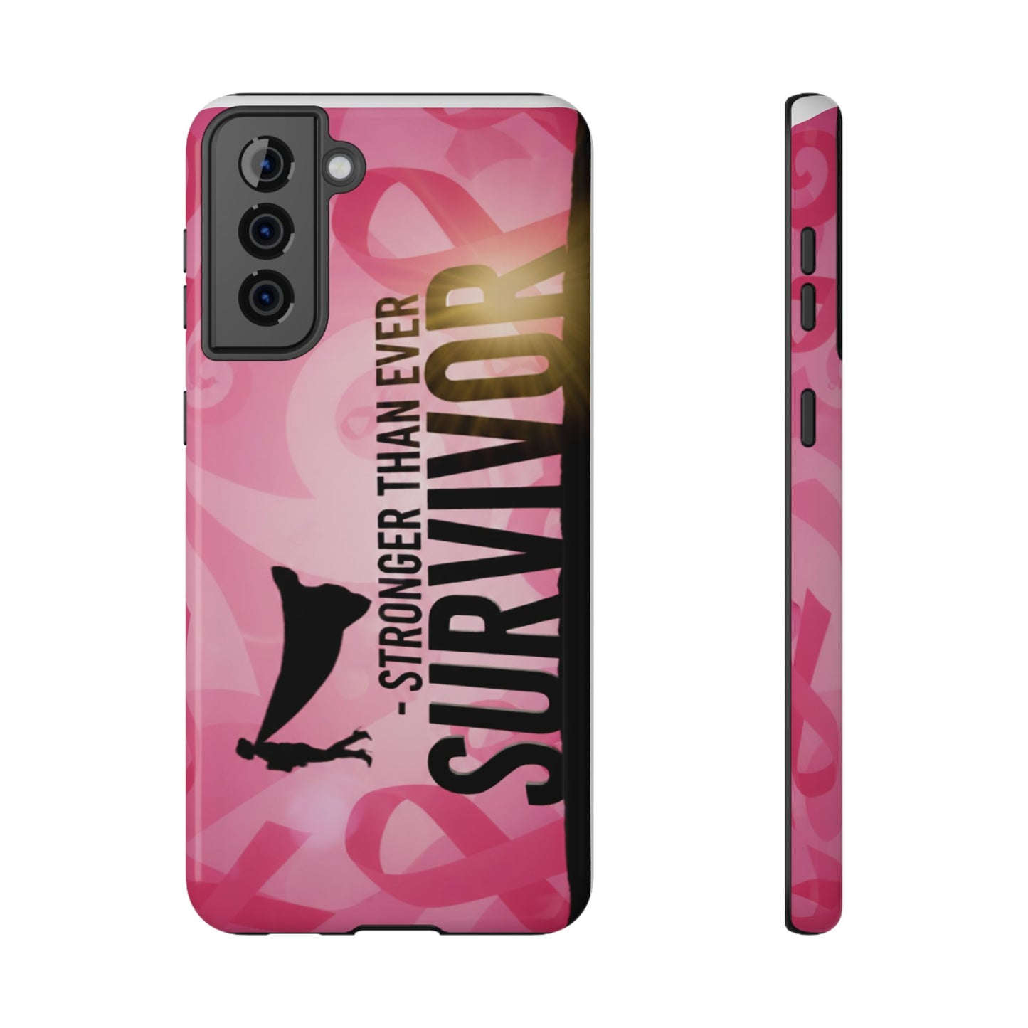 Survivor Impact-Resistant Phone Cases - Empowering, Stronger Than Ever, Gift for Fighters, Resilience Decor, Phone Protection