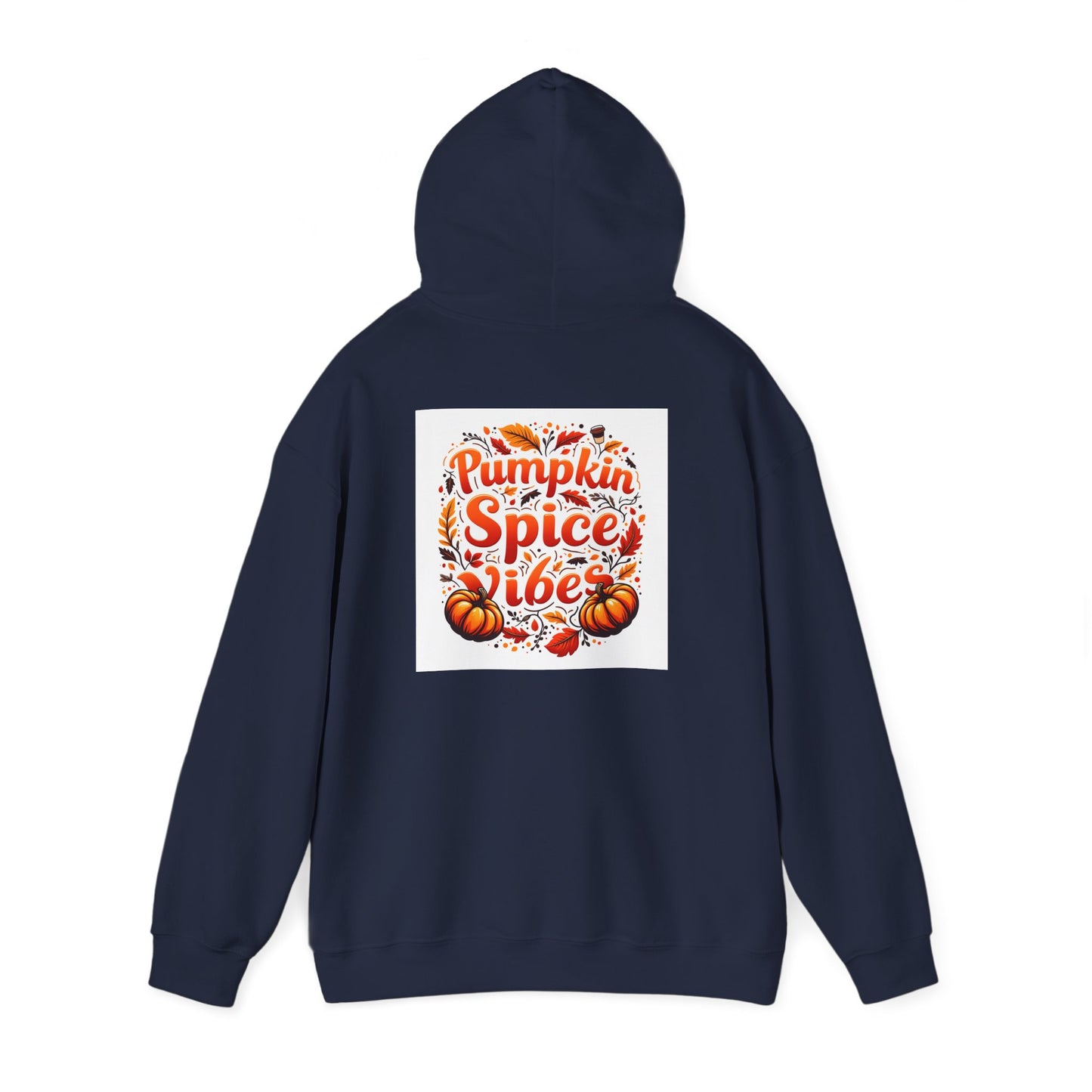 Pumpkin Spice Vibes Hoodie, Fall Fashion, Cozy Sweatshirt for Autumn, Graphic Hooded Sweatshirt, Halloween Gift, Pumpkin Lovers