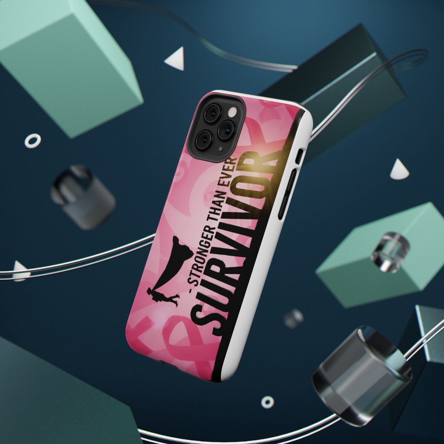 Survivor Impact-Resistant Phone Cases - Empowering, Stronger Than Ever, Gift for Fighters, Resilience Decor, Phone Protection