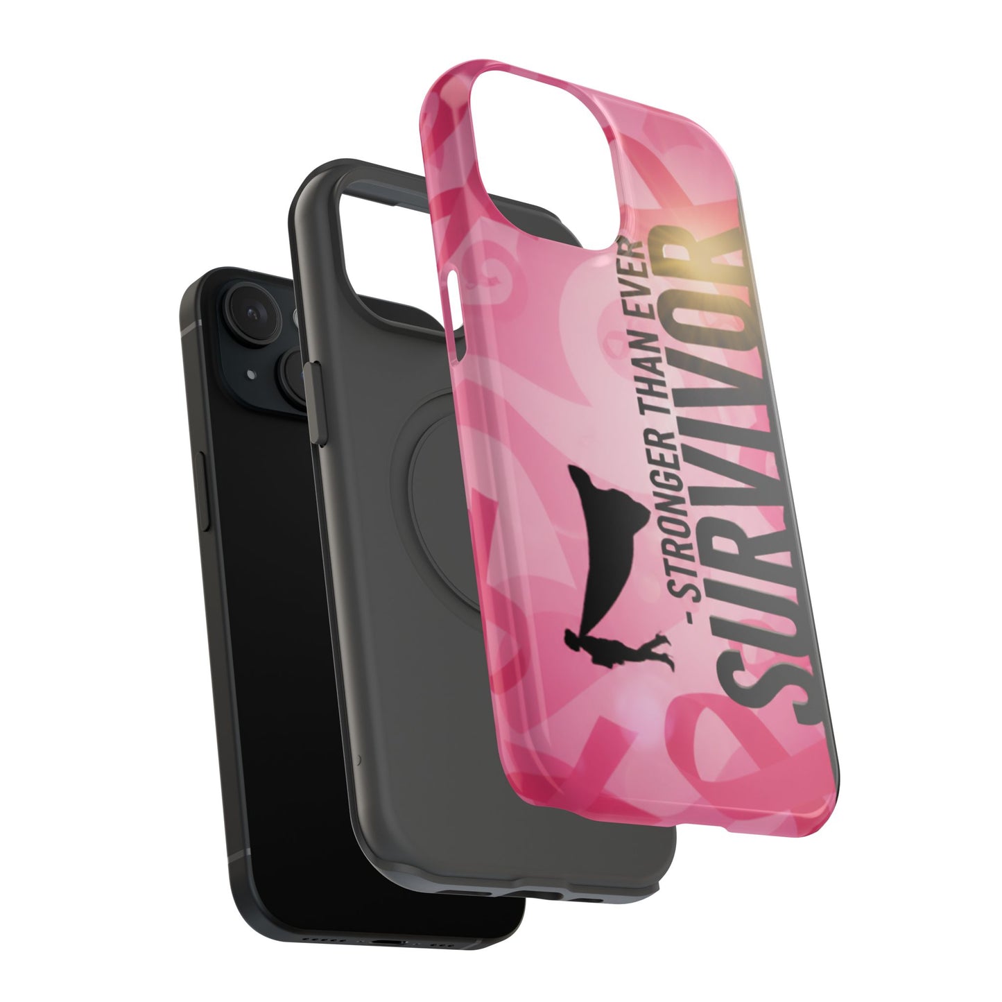 Survivor Impact-Resistant Phone Cases - Empowering, Stronger Than Ever, Gift for Fighters, Resilience Decor, Phone Protection