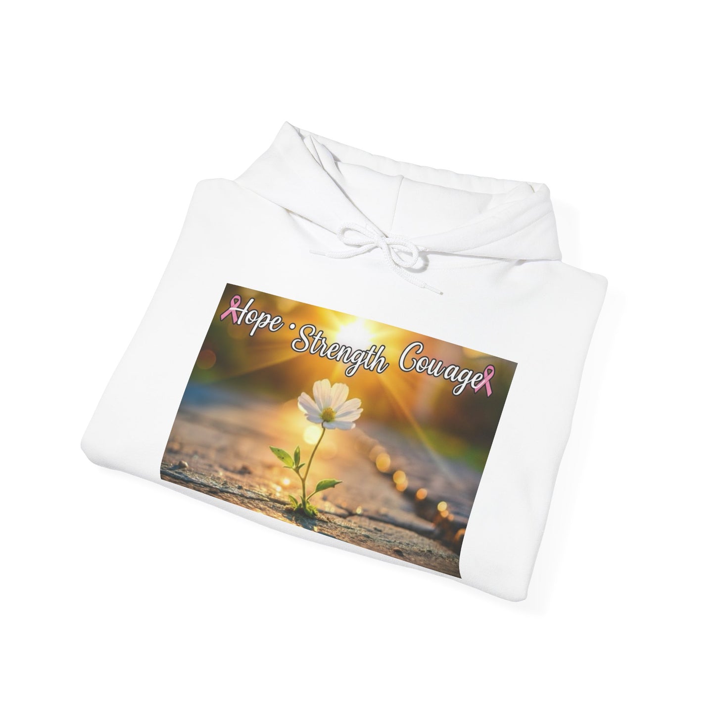 Breast Cancer Awareness Hooded Sweatshirt, Fight Against Cancer, Support Survivors, Gift for Her, Motivational Apparel, Cozy Hoodie