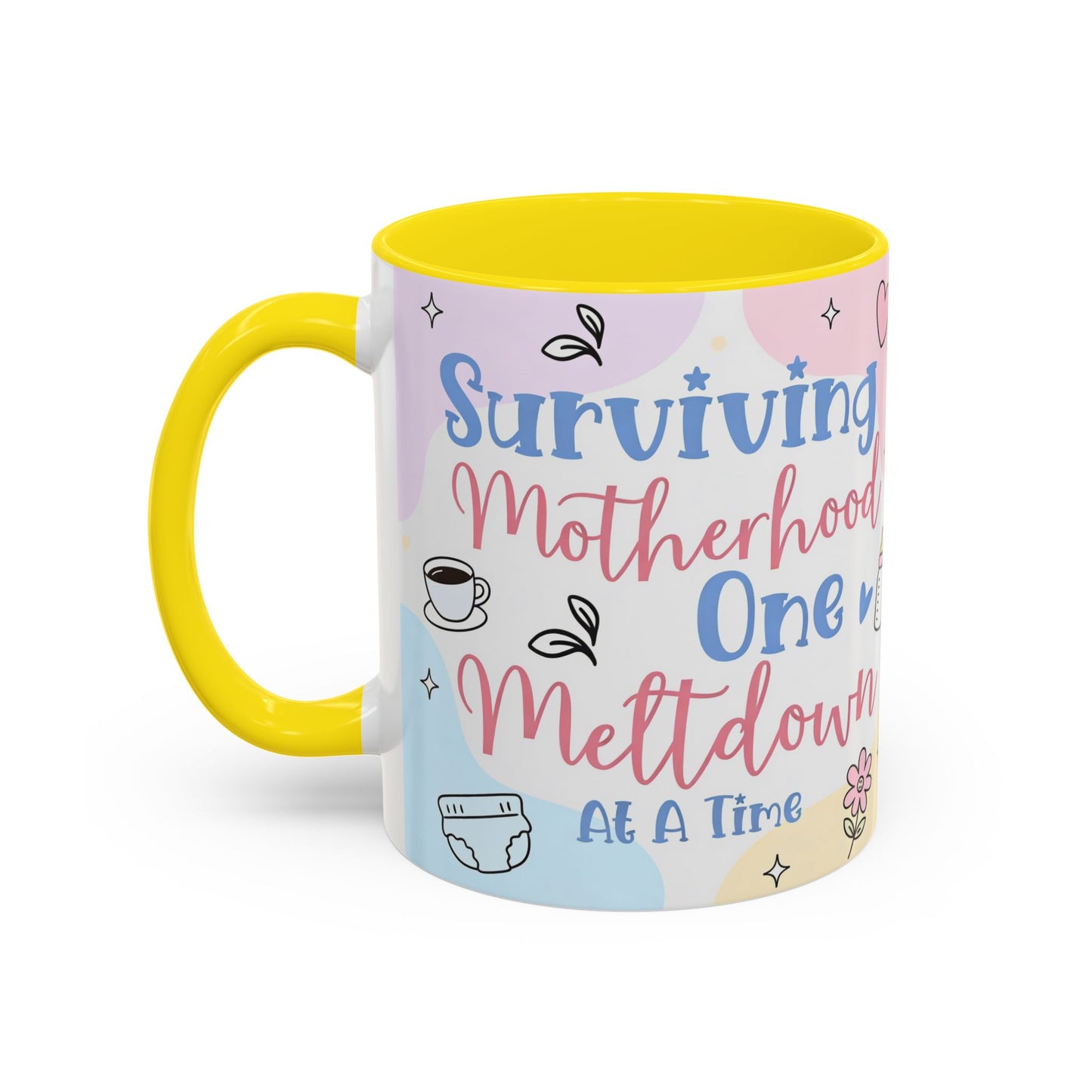 Surviving Motherhood One Meltdown at a Time Coffee Mug