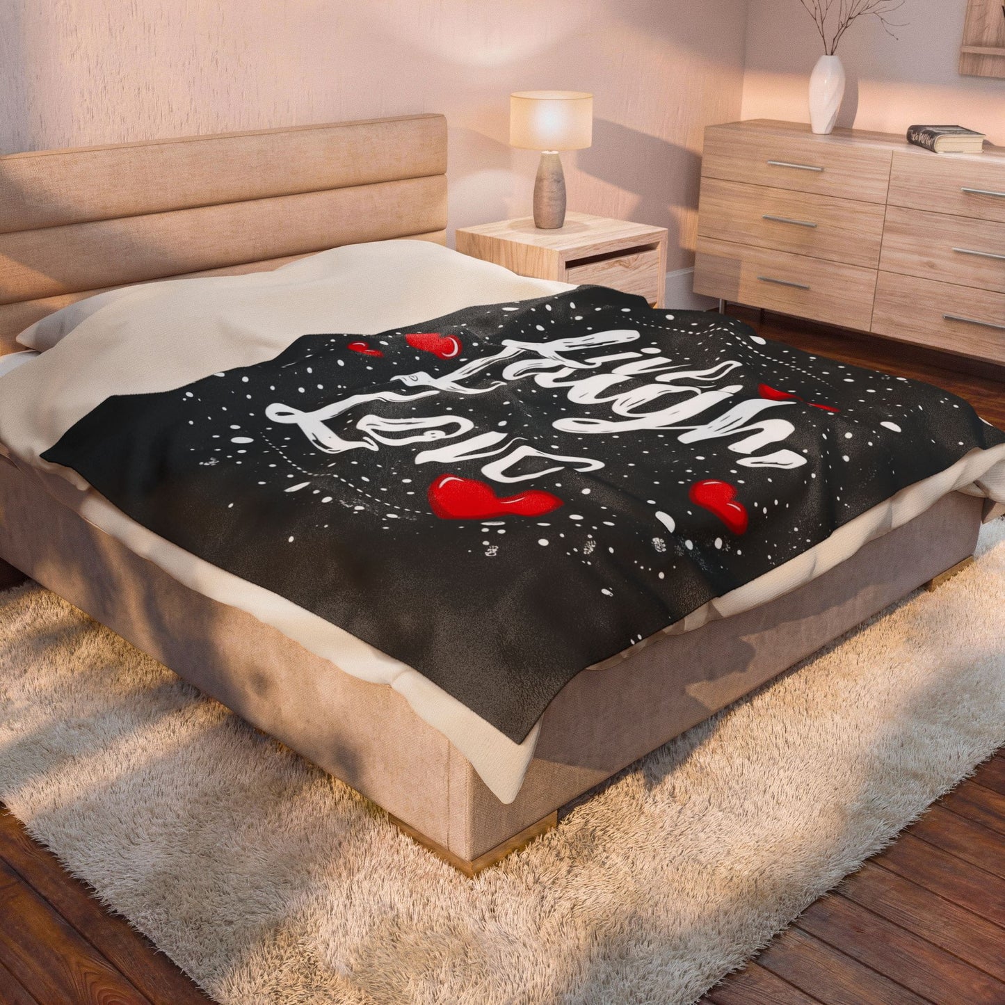 Live, Laugh, Love Design, Soft Throw