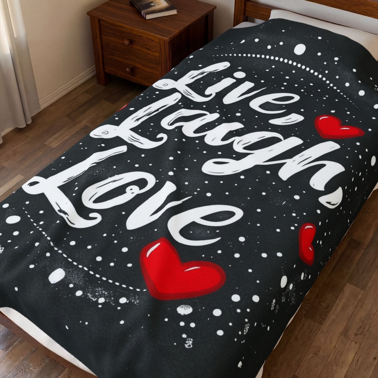 Live, Laugh, Love Design, Soft Throw