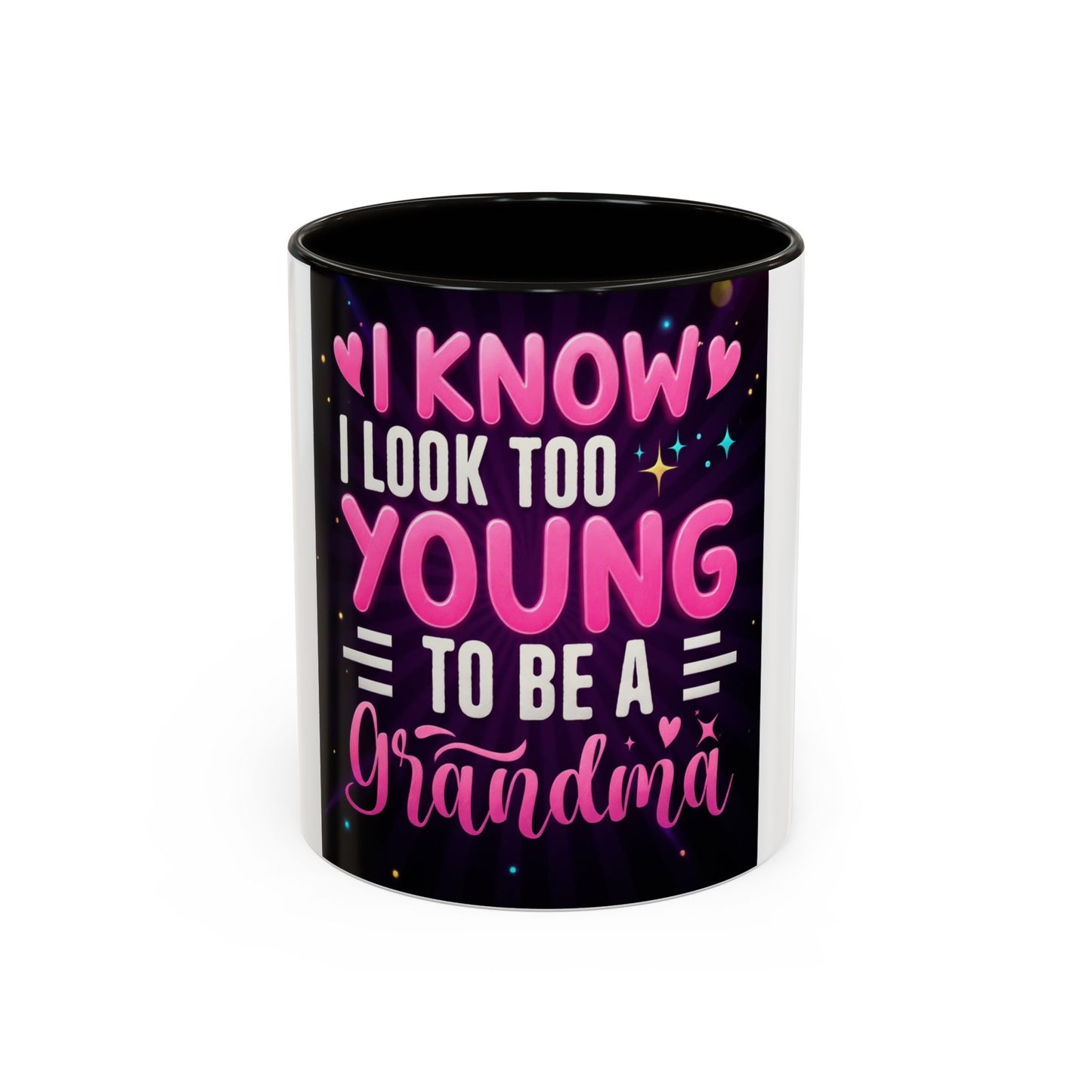 Colorful Grandma Mug - Fun Gift for Grandmothers, Unique Coffee Cup, Birthday, Mother's Day, Celebration, Colorful Design